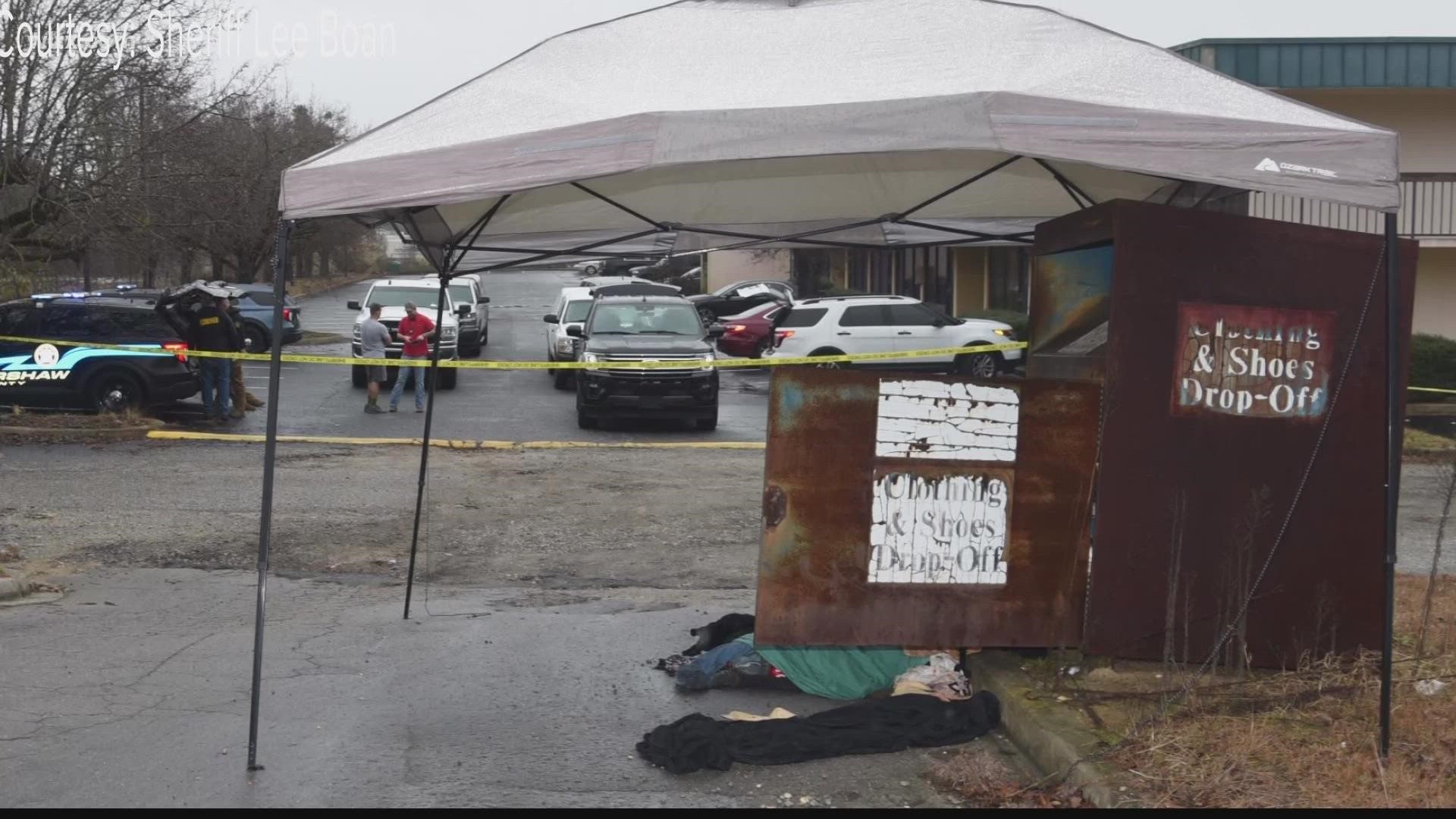 What's believed to be a woman's body was found inside a donation bin in Kershaw County, South Carolina.