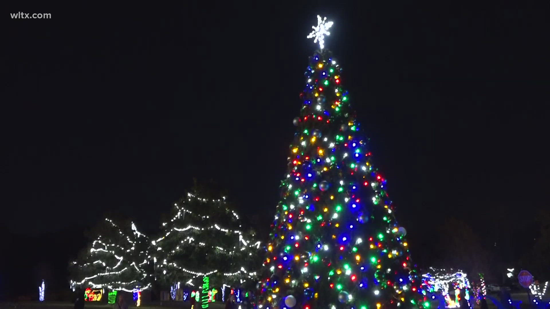 Sponsored by the Woman's Club of Cayce, Cayce City Hall  is aglow with thousands of lights and Christmas displays.