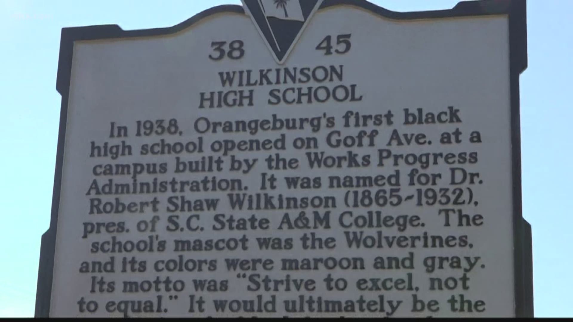 The Wilkinson High School Alumni Historical Markers were placed today outside of the two original buildings that housed the school.