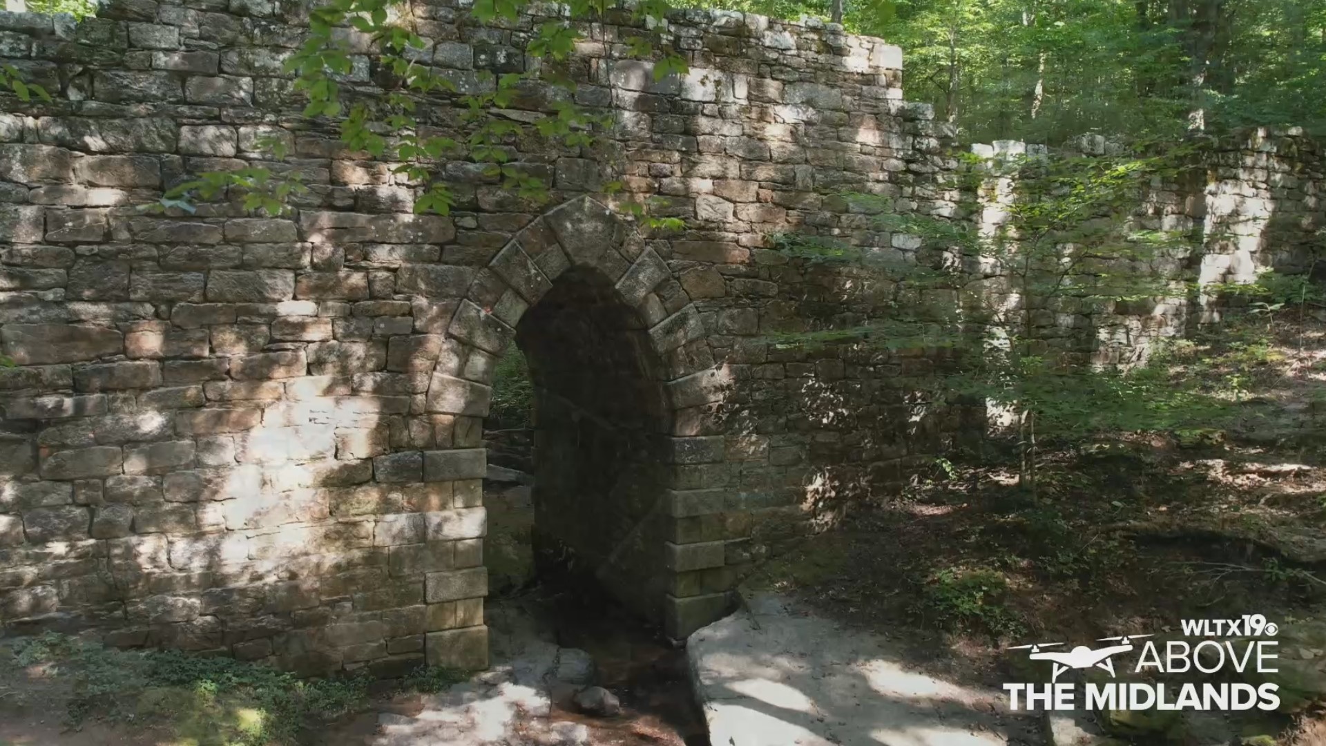 The Poinsett Bridge is located in Greenville County, South Carolina. It's the oldest bridge in the state.