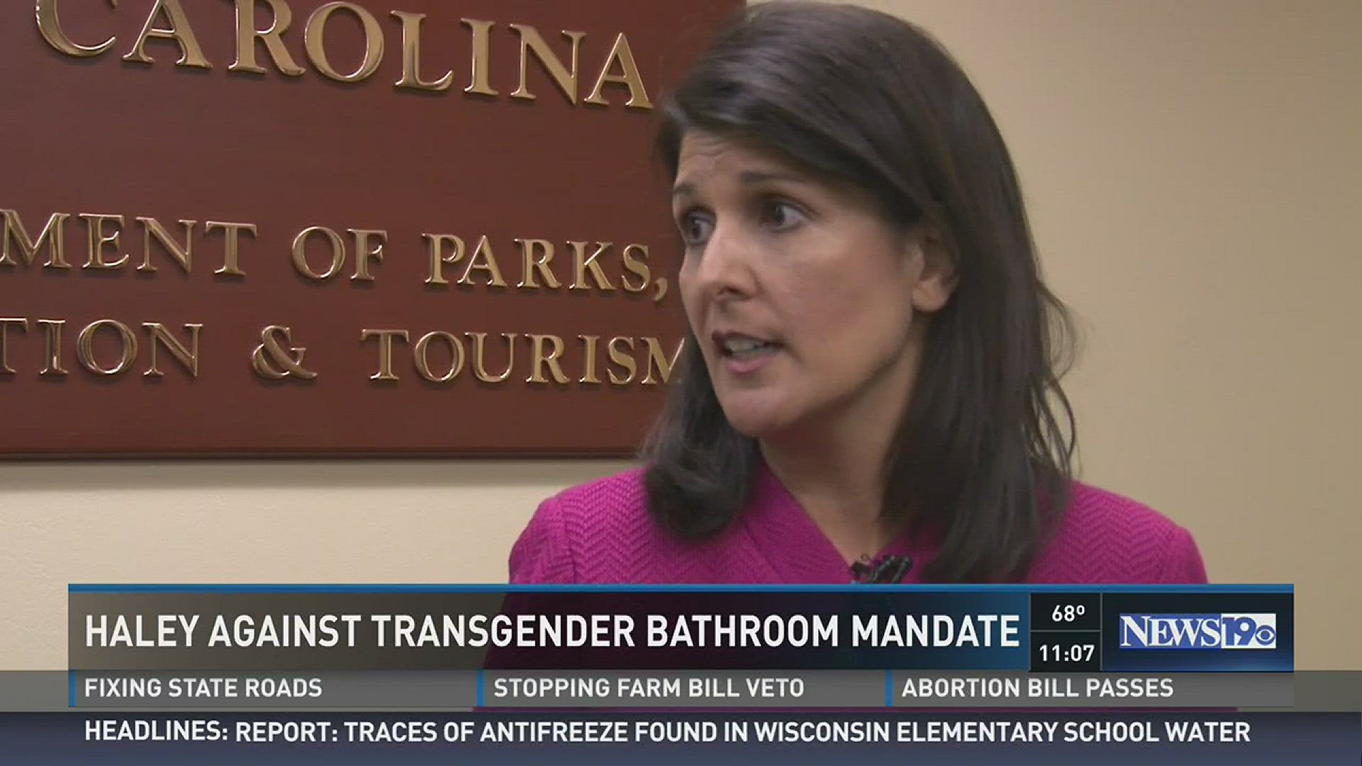 Gov. Nikki Haley says the issue should be decided at the state and local level.