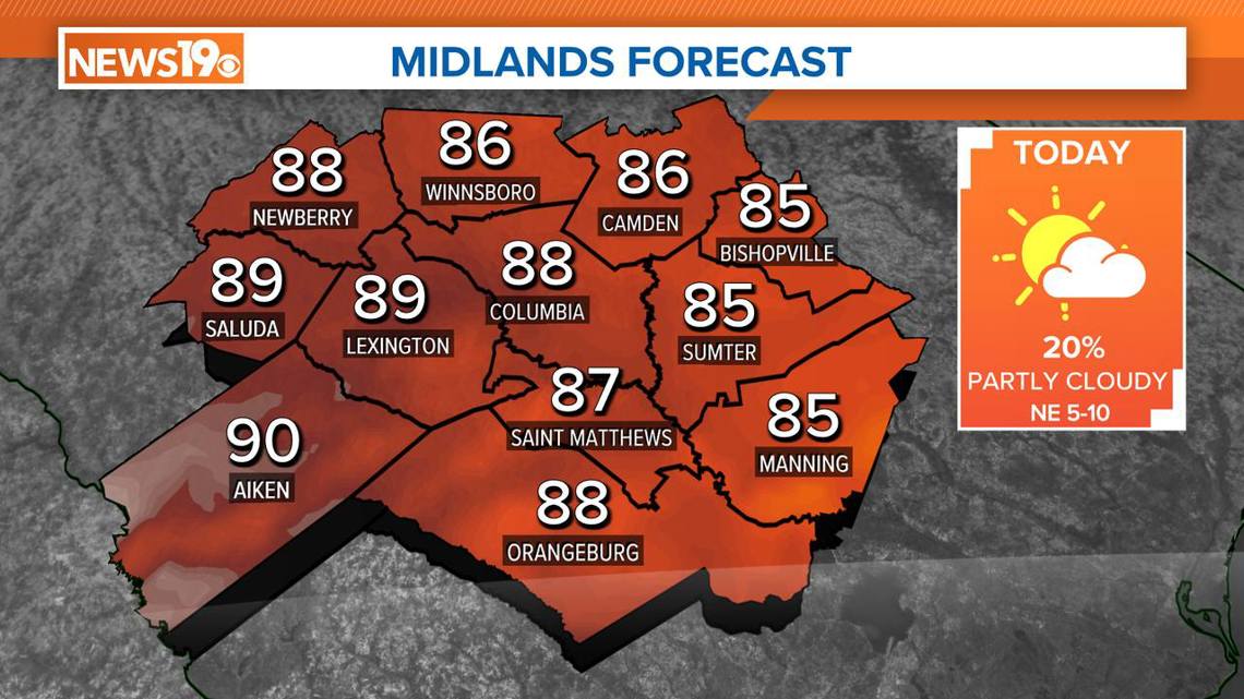 A slight break from the South Carolina heat and humidity | wltx.com