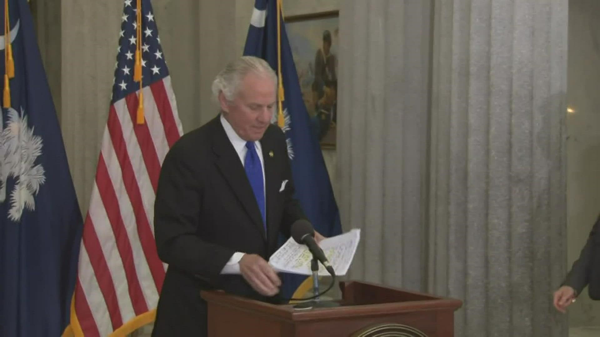 South Carolina Gov. Henry McMaster said he's going to work to speed up the rollout of the vaccine, including imposing a new deadline.
