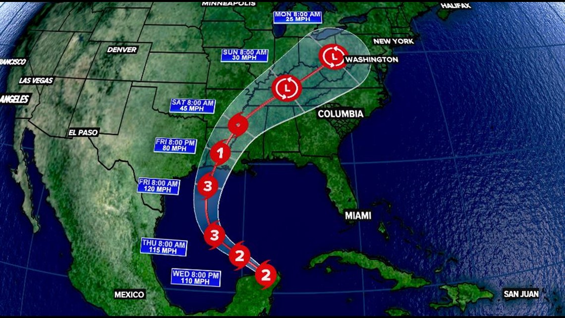 Hurricane Watches Issued For Parts Of The Gulf Coast | Wltx.com