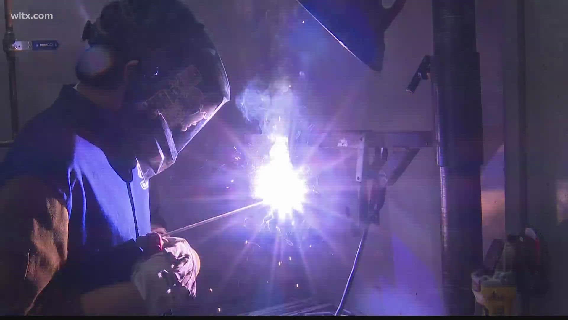 High school welders faced out in competition to see who was the best.