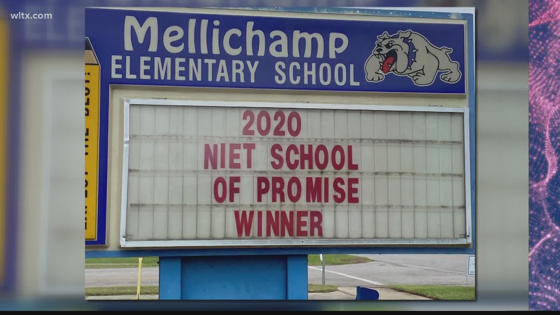 Mellichamp Elementary School in Orangeburg County is being honored for their improvements and growth.
