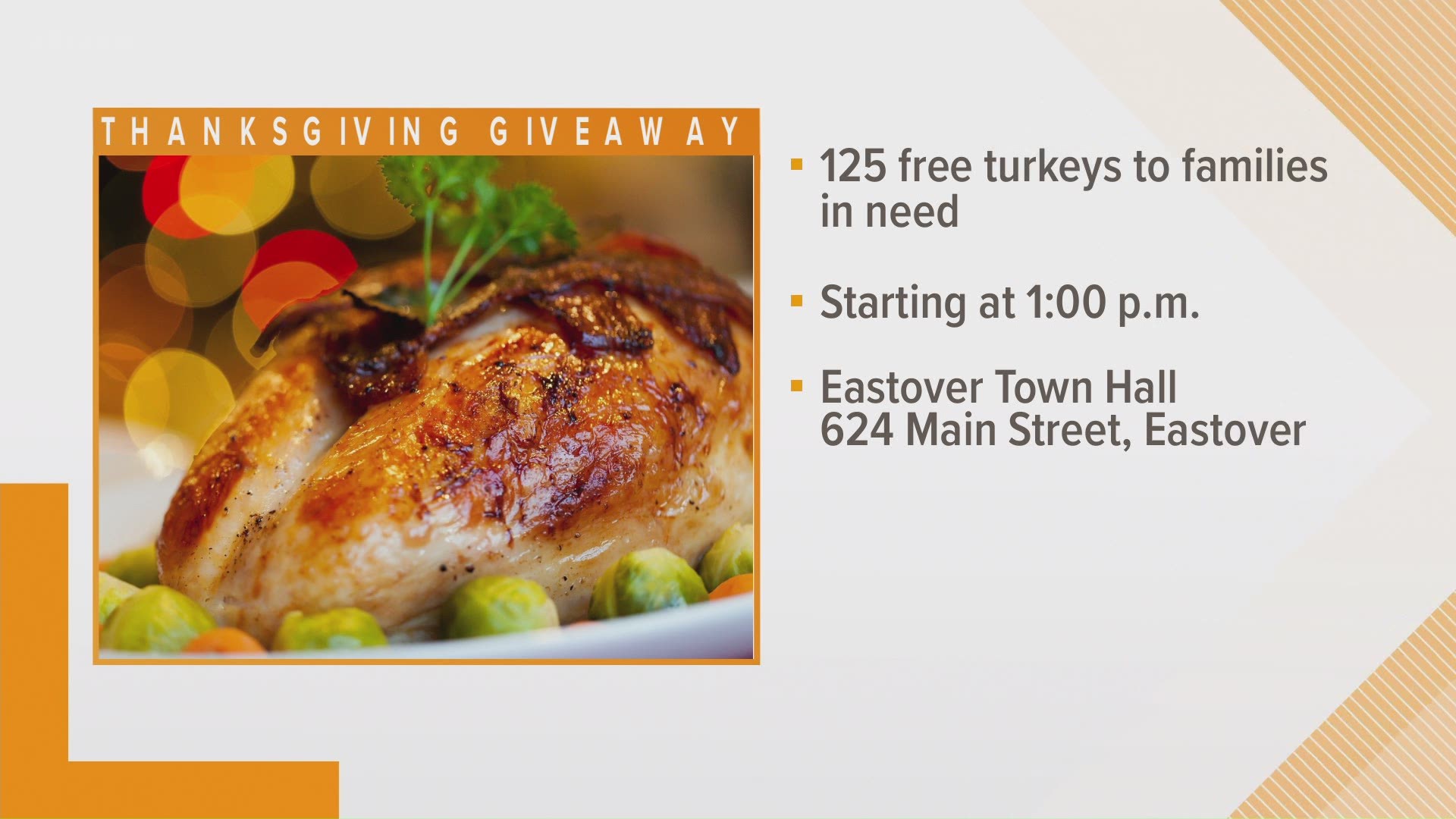 A Columbia law firm is hosting a turkey giveaway in Eastover on November 19, 2020