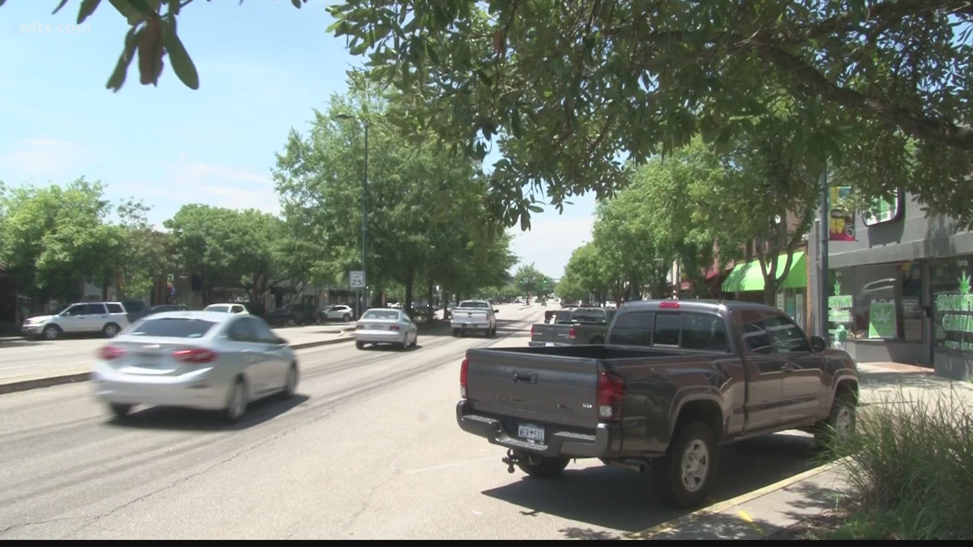 The project will include reducing Devine Street from 4 lanes to 3 between Saluda and Harden Streets, adding a bike lane and more crosswalks.