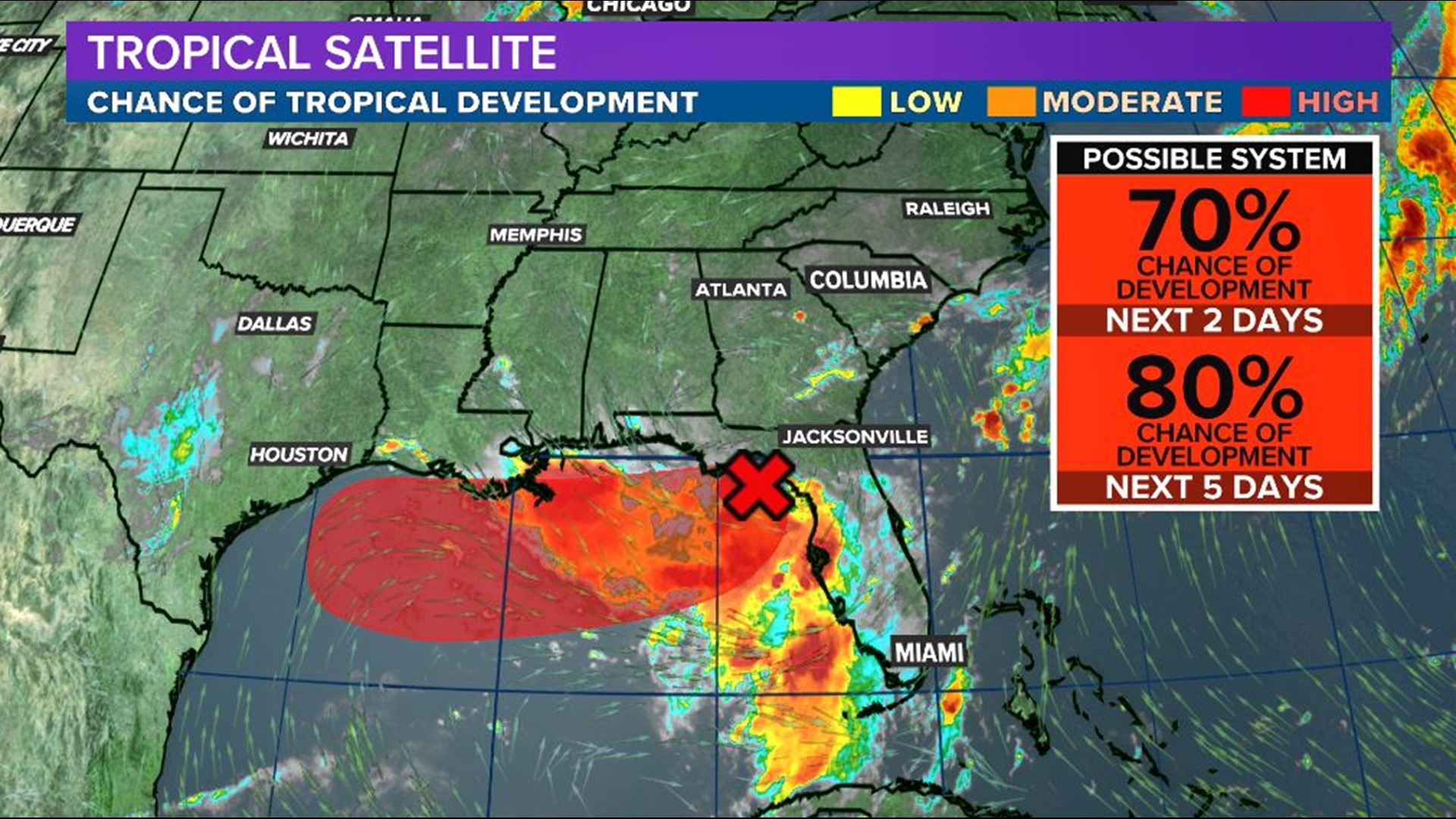 Disturbance in Southeast has 80 percent chance of tropical development ...