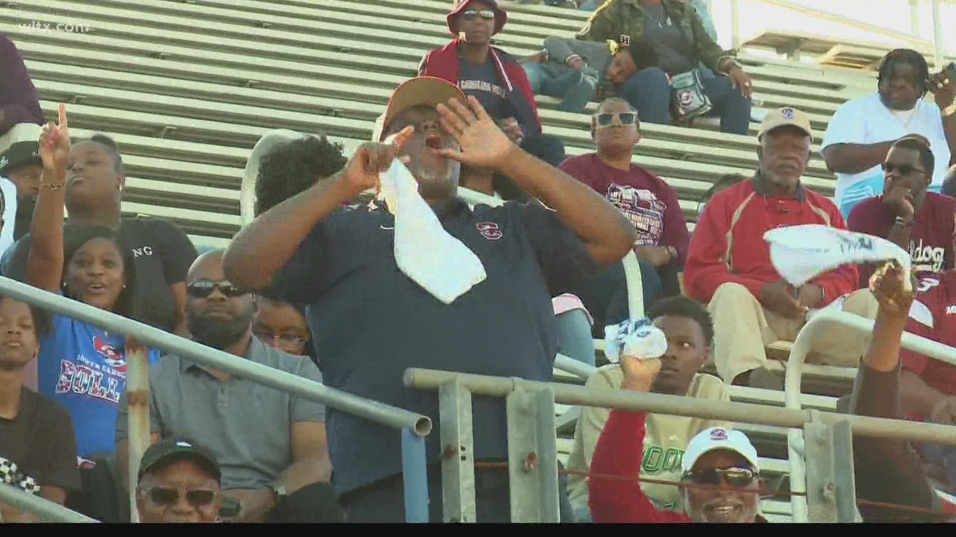 In its MEAC opener, South Carolina State defeated North Carolina Central 26-24.