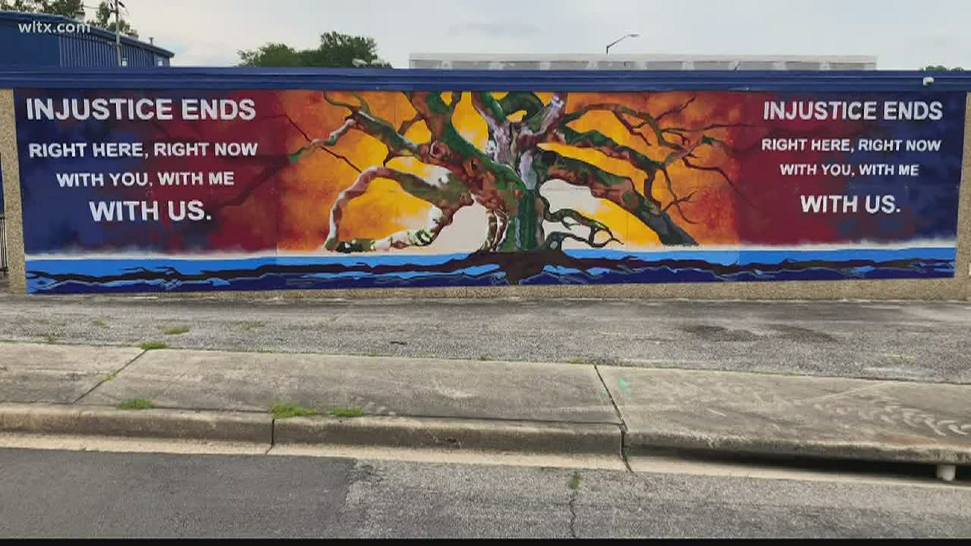 Amid the unrest in our country, one community leader is hoping to spread a message of unity through a community mural.