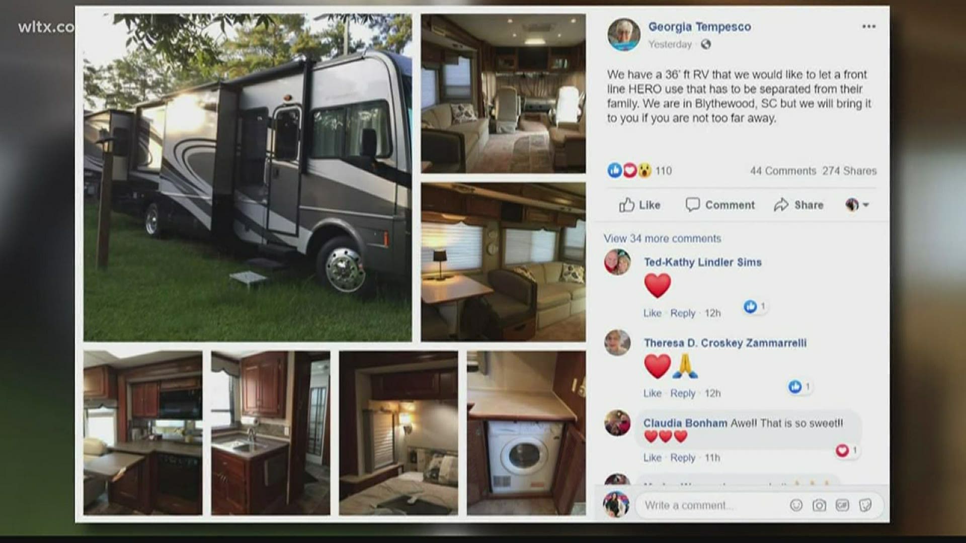 RV owners are offering their RVs for first responders to doctors who have to quarantine from family