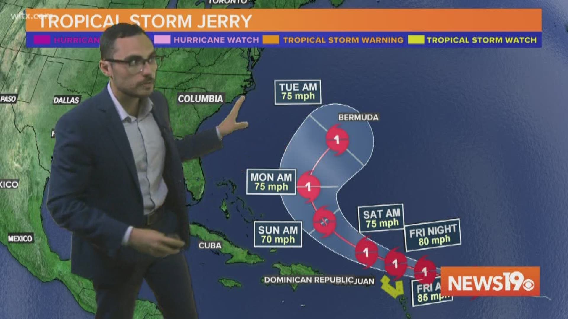 Hurricane Jerry is now a hurricane, and could cause problems for the tropics.