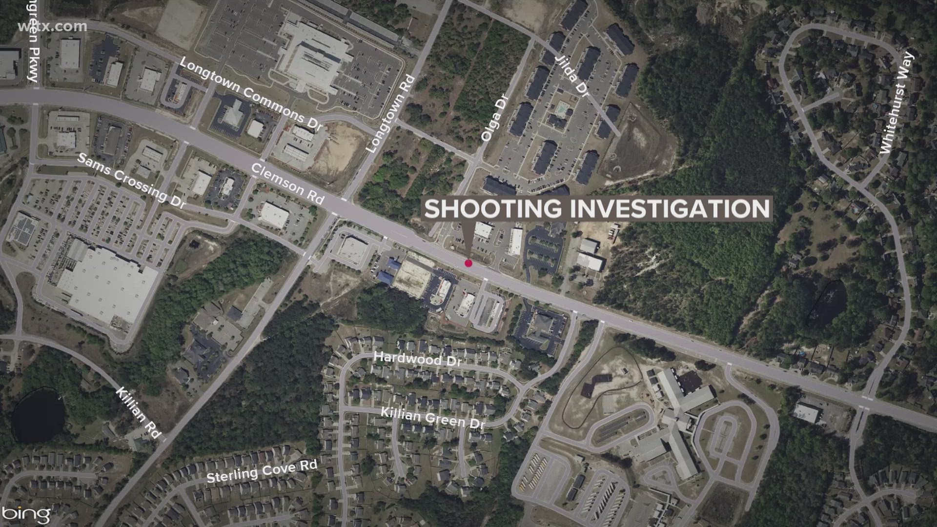 The shooting happened around 4:30pm in the 2700 block of Clemson road in the Killian Community.