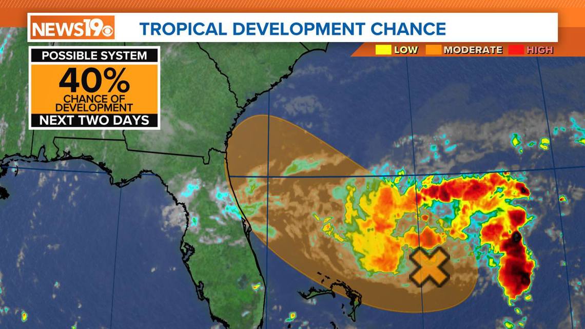 Tropical development is possible off the Southeast coast Friday | wltx.com