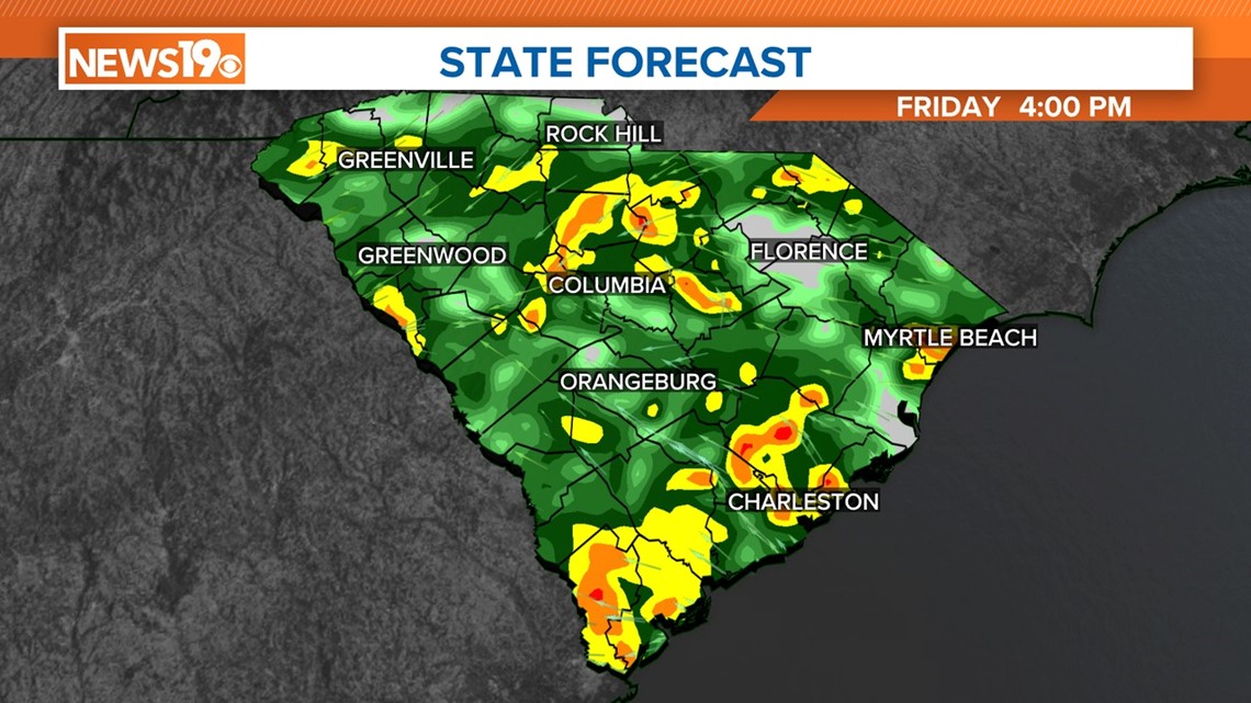 Rain returns Friday to South Carolina after dry weather today | wltx.com