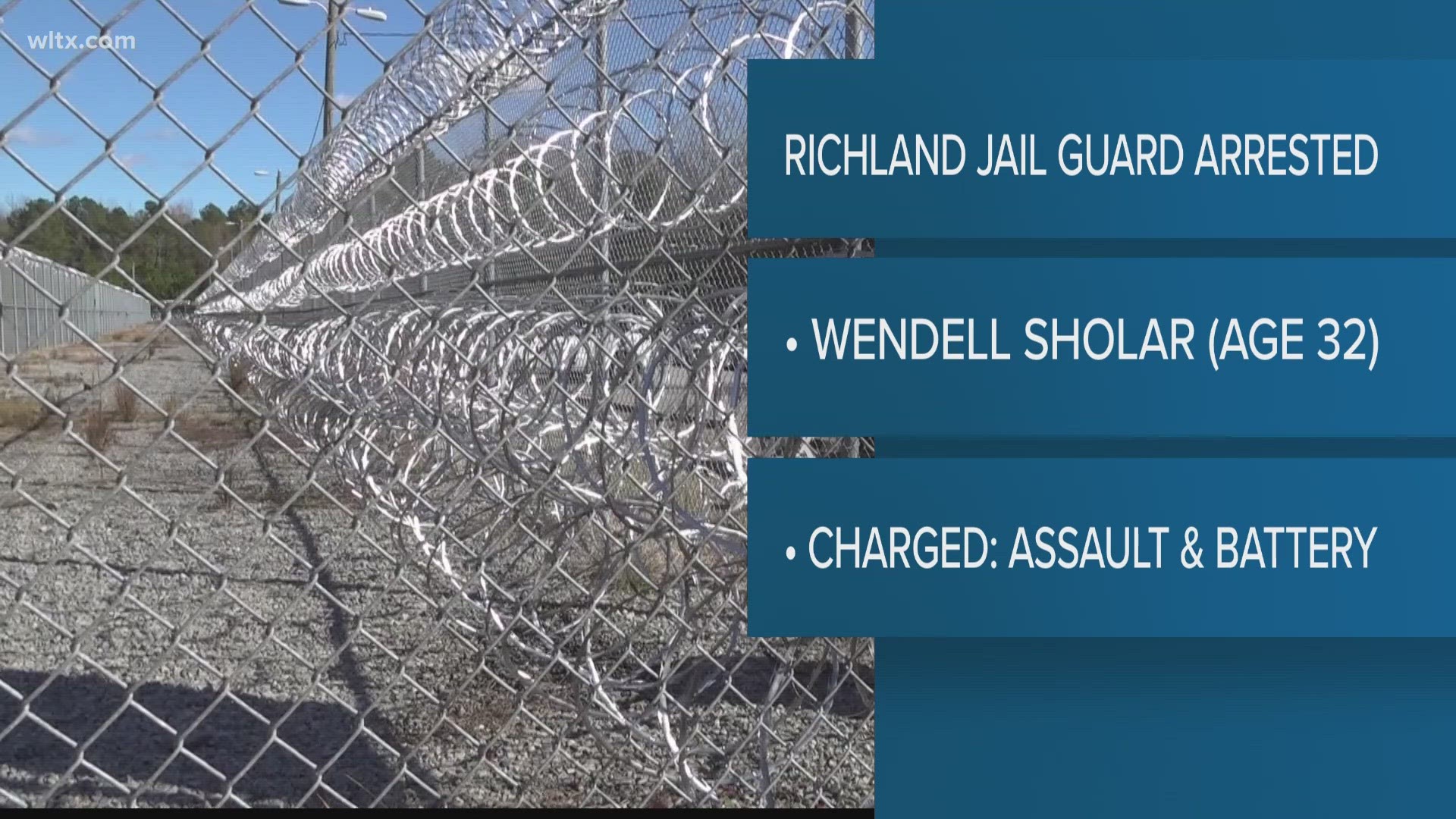 Wendell Sholar, 32, former guard, is charged with dragging and beating a handcuffed inmate.