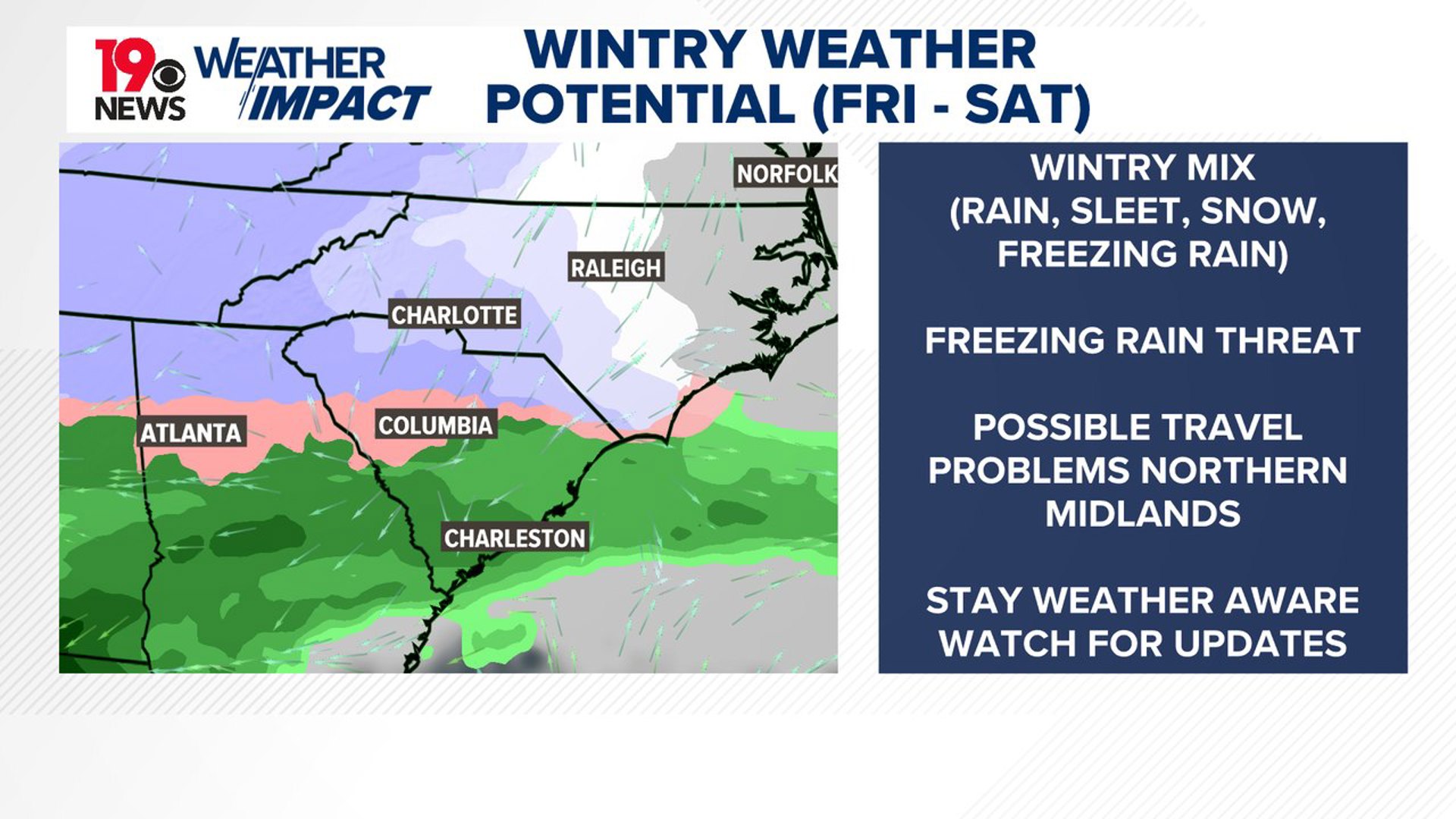 Tracking the potential for wintry South Carolina weather Friday | wltx.com