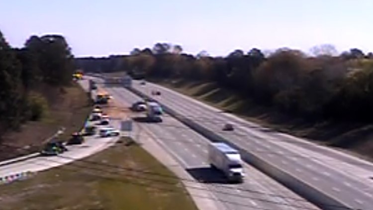 I-20 westbound reopened, Exit 55 remains closed after vehicle fire blocked traffic in Lexington County