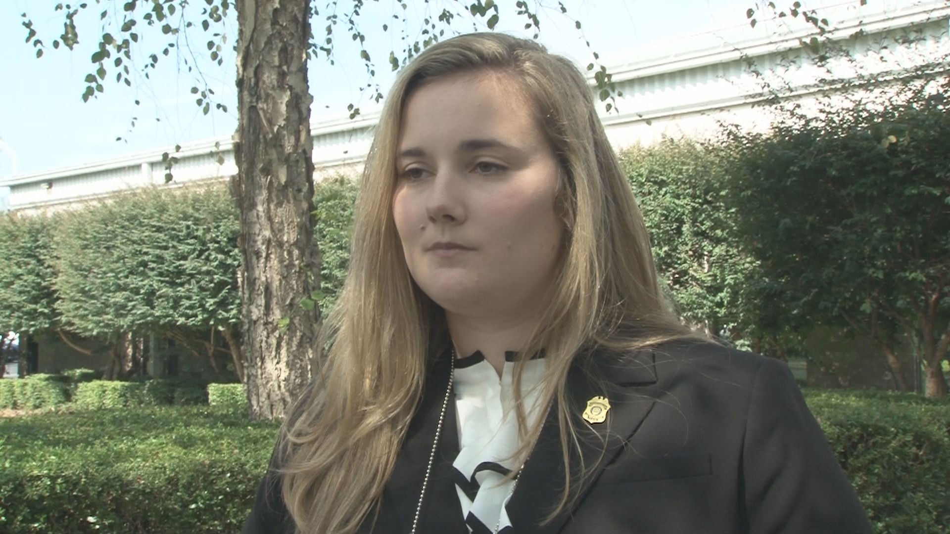 Catherine Jumper graduated from the Justice Academy in Columbia on Friday. Her father, Greenville County's Sgt. Conley Jumper, died in the line of duty in 2020.