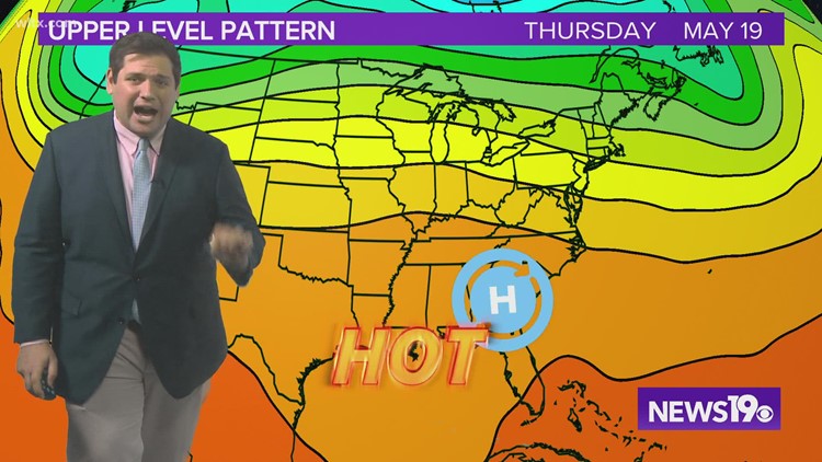 Some storms tomorrow, hot weather next week