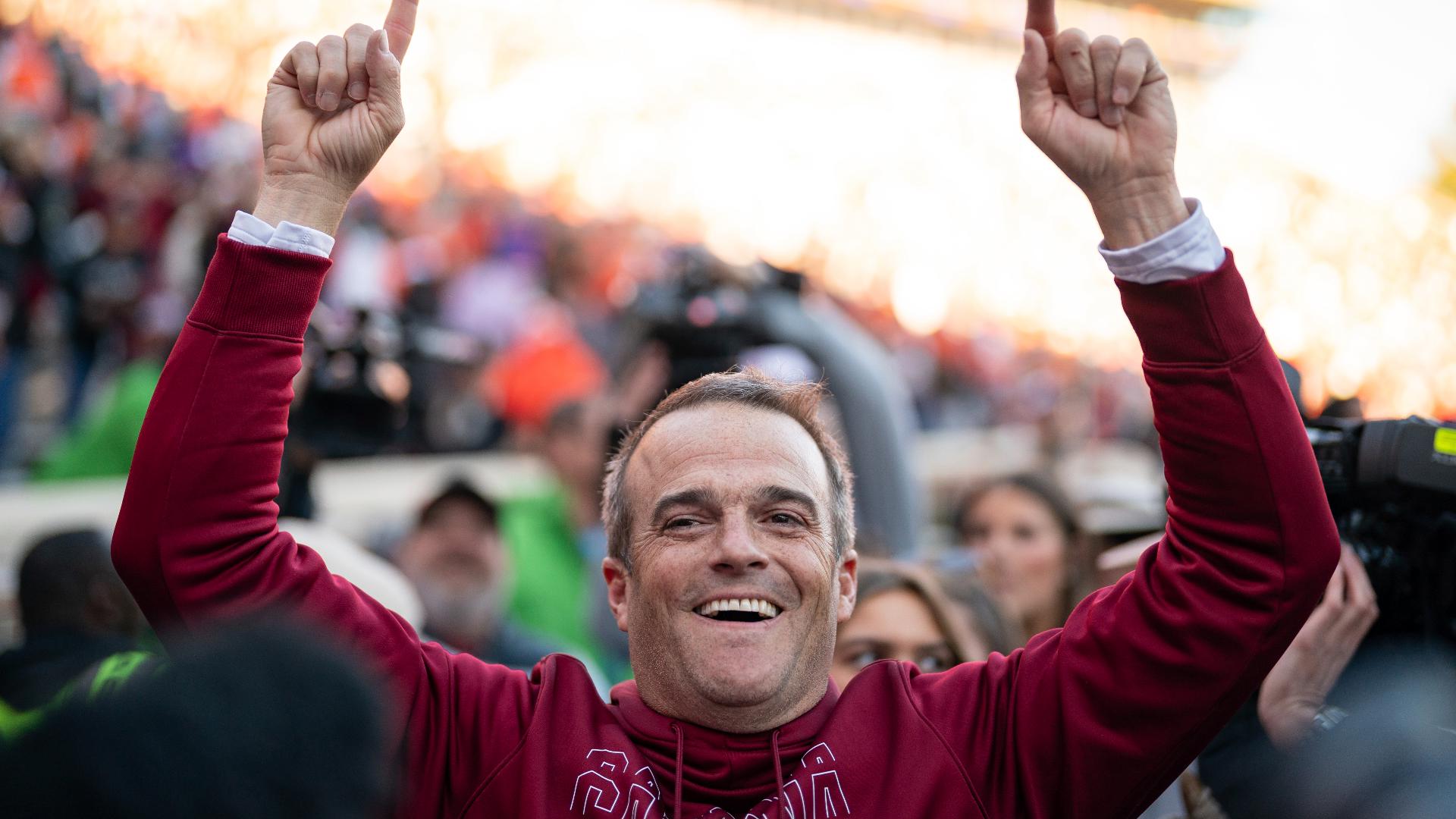 A look at what happened after the clock hit zeroes in South Carolina's 17-14 win over Clemson in a battle of Top 15 programs