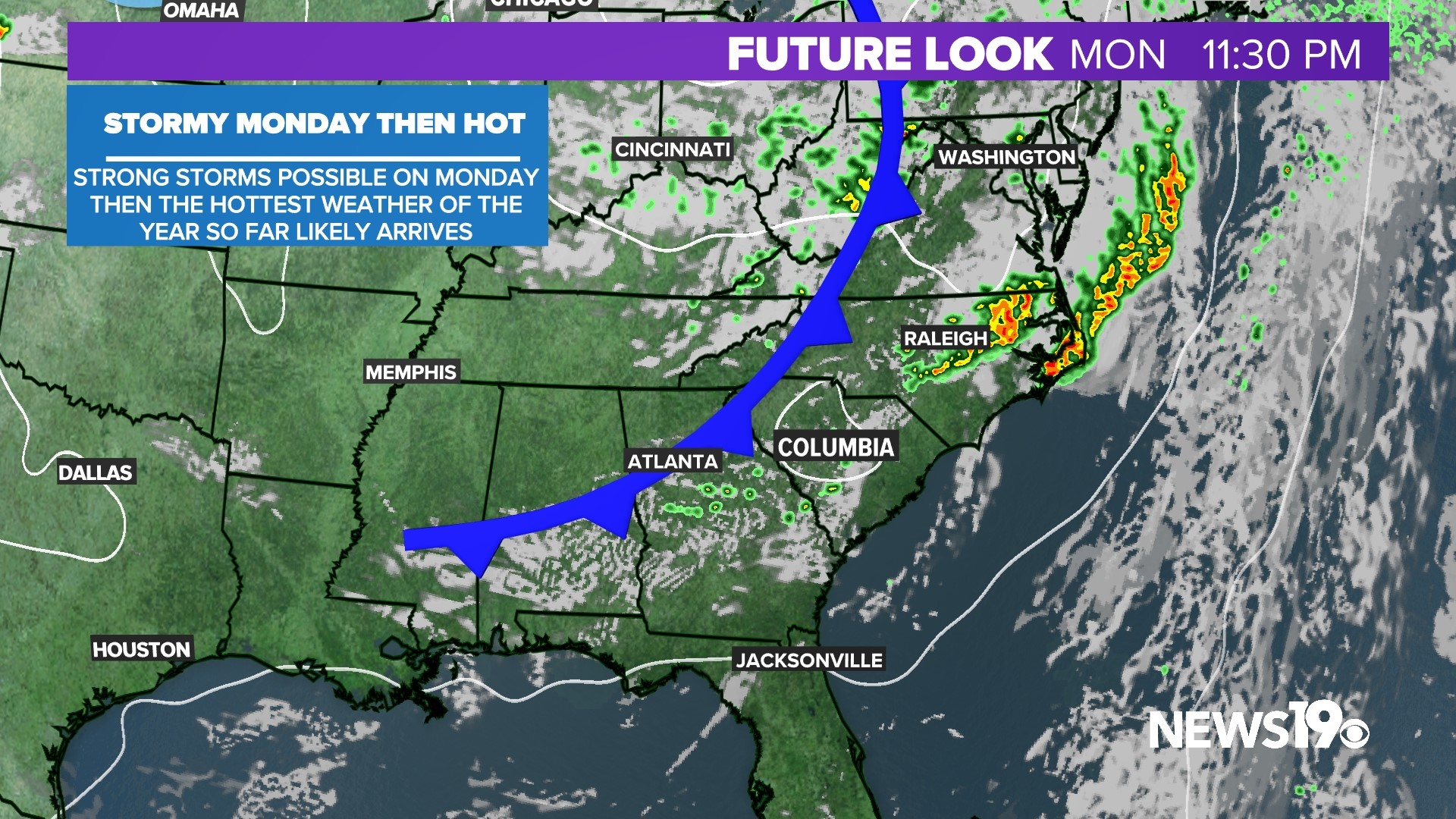Severe Weather possible in South Carolina on Monday | wltx.com