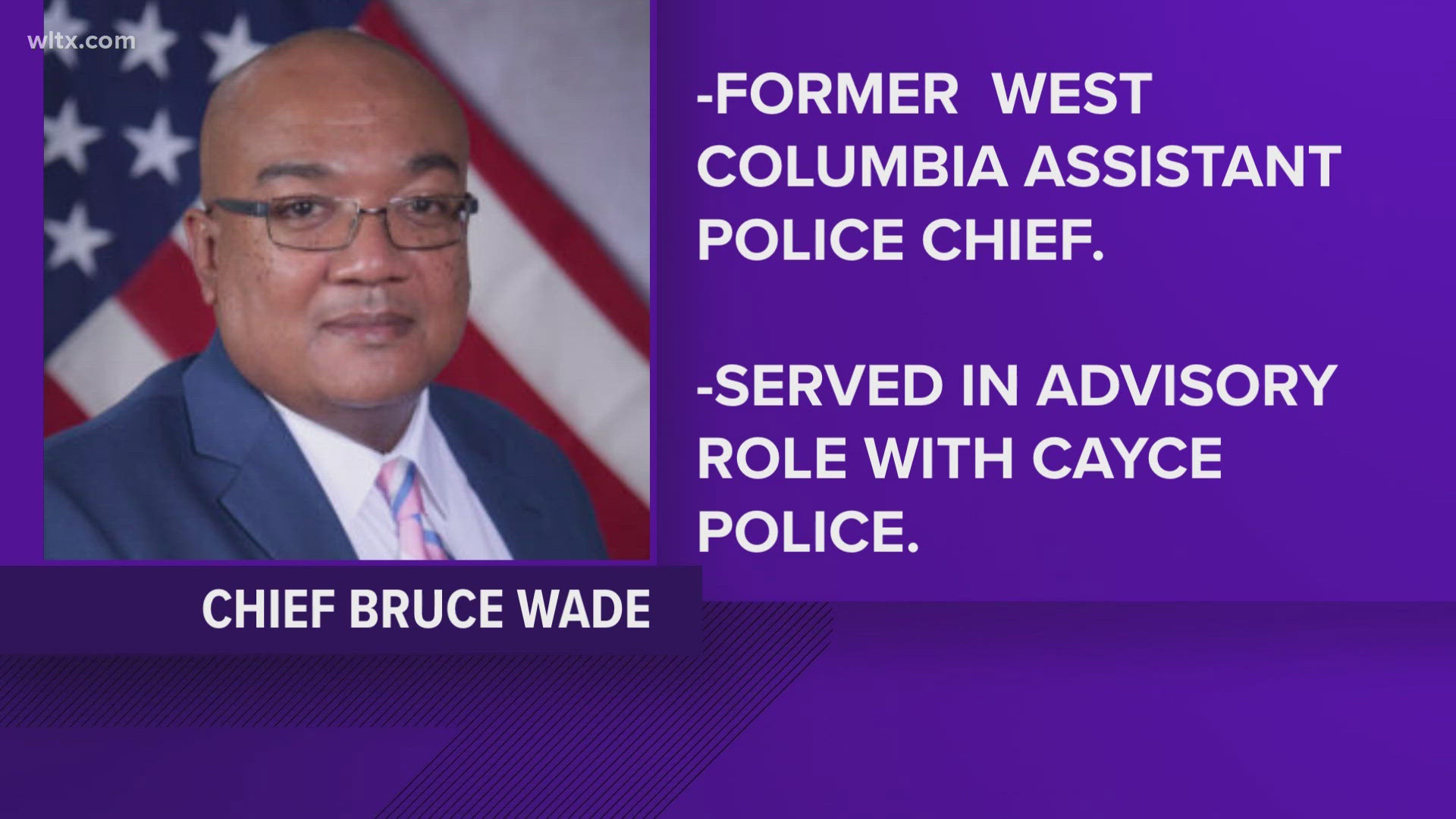 Bruce Wade is the new police chief in Cayce.  He was working in an advisory role with the department previously. 