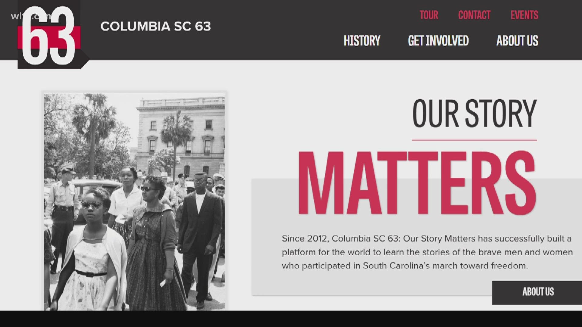 Columbia SC 63 is working to share stories from Columbia's involvement in American Civil Rights