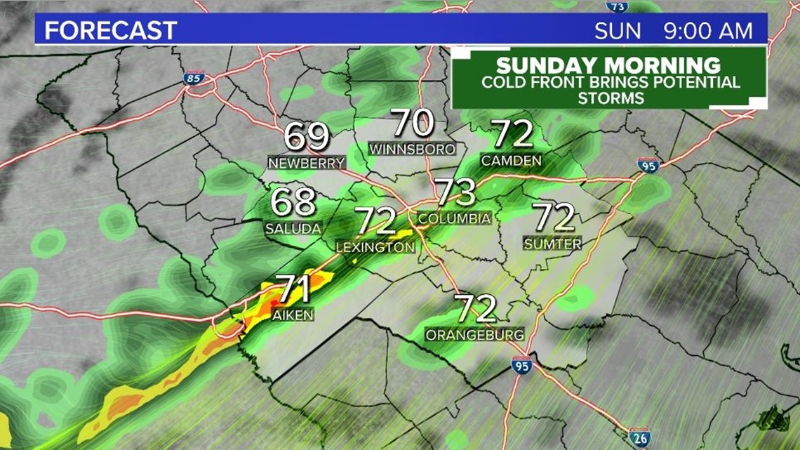 Storms possible on Sunday in the Midlands | wltx.com