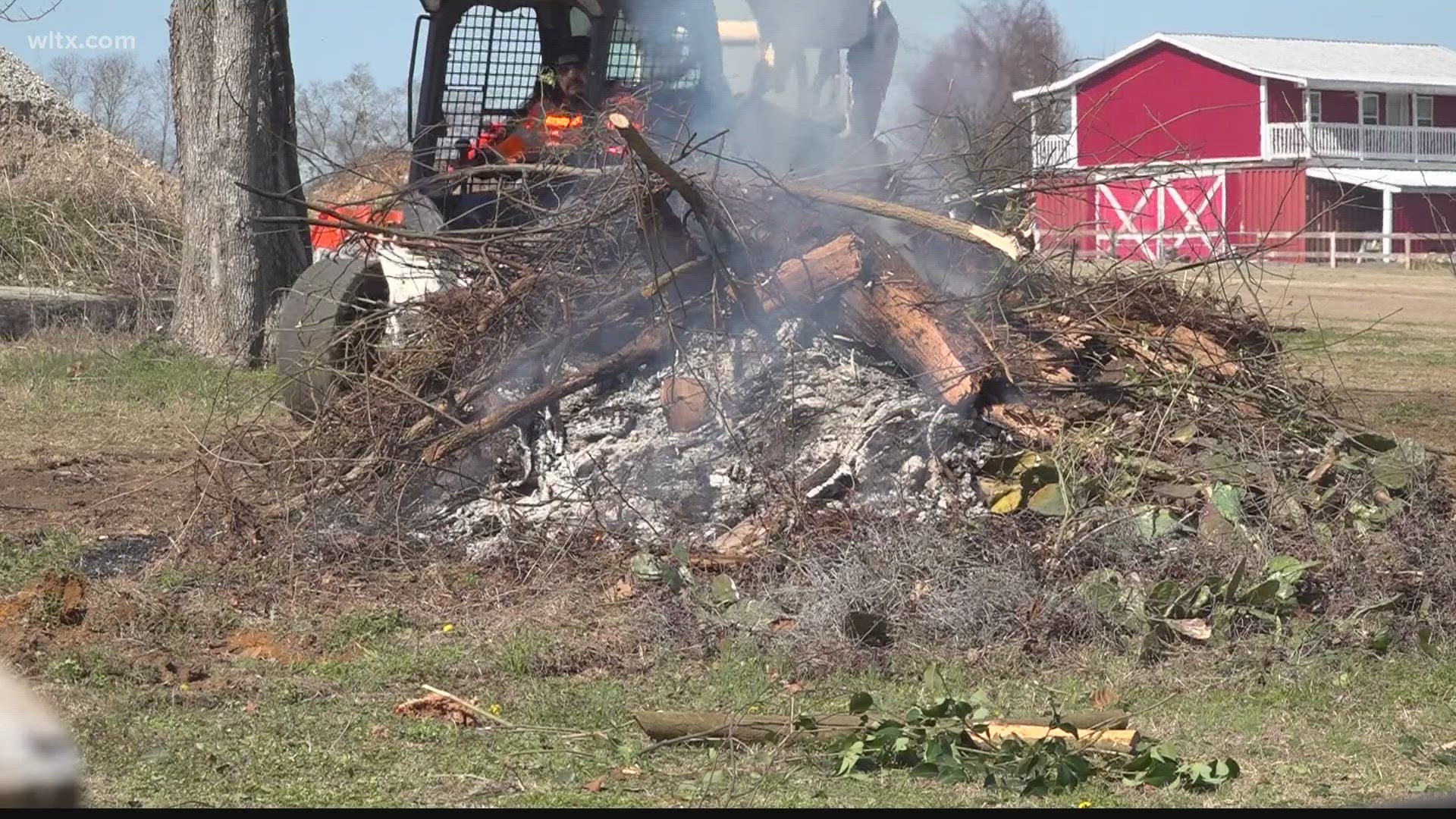 The burns help get rid of vegetation that could become hazardous later in the year.