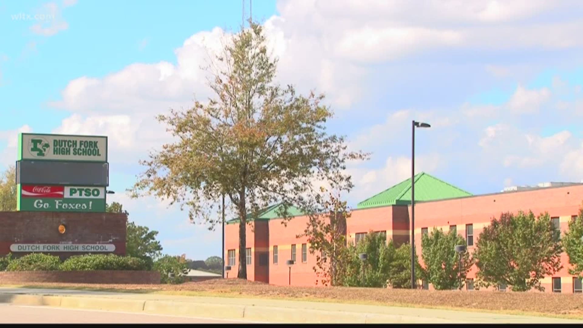 Deputies say the incident happened during school hours on Tuesday at Dutch Fork High School.