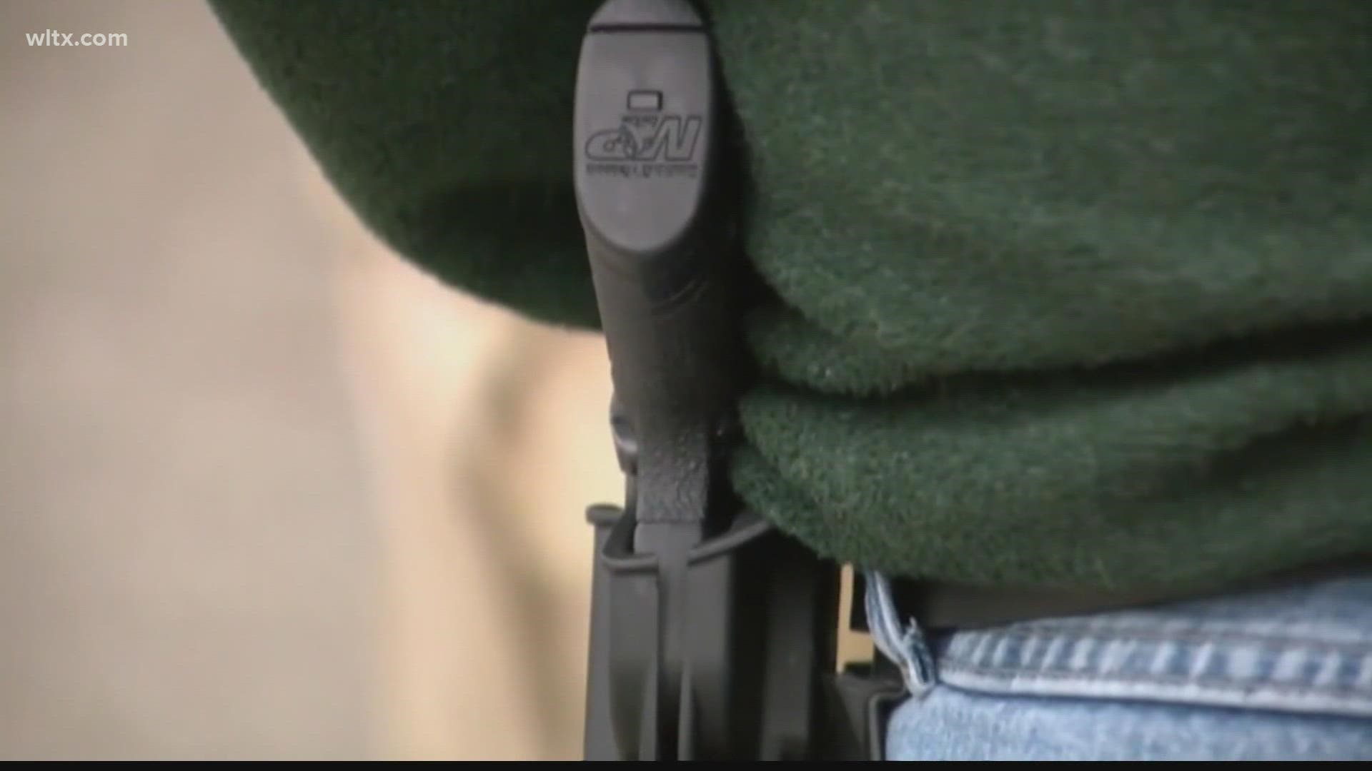 Gun owners in South Carolina with concealed carry permits will soon be able to openly carry handguns as the state's new "open carry" law takes effect on Sunday.