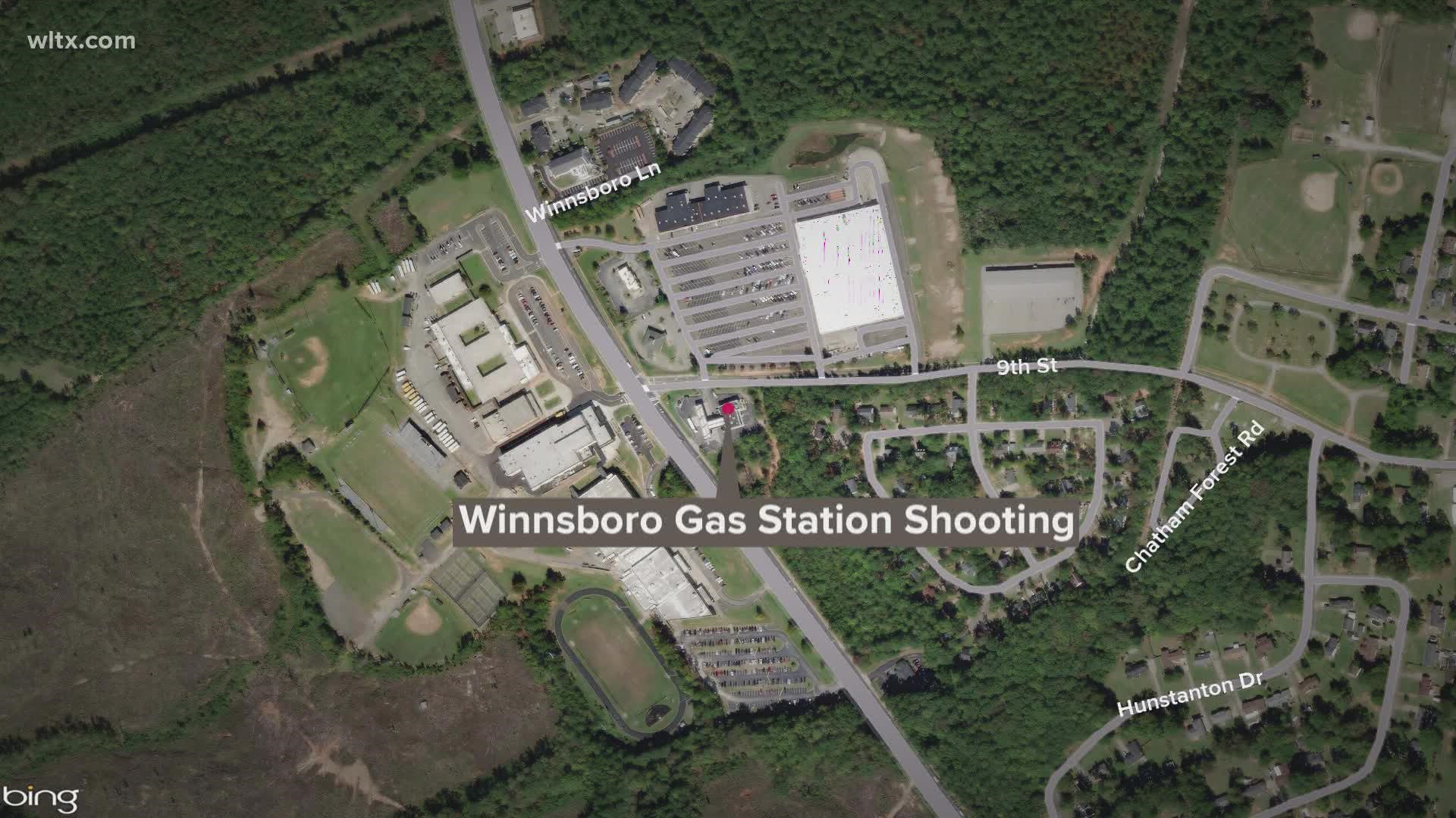 Authorities say one person is dead after a shooting inside a Winnsboro gas station across the street from multiple Fairfield County schools.