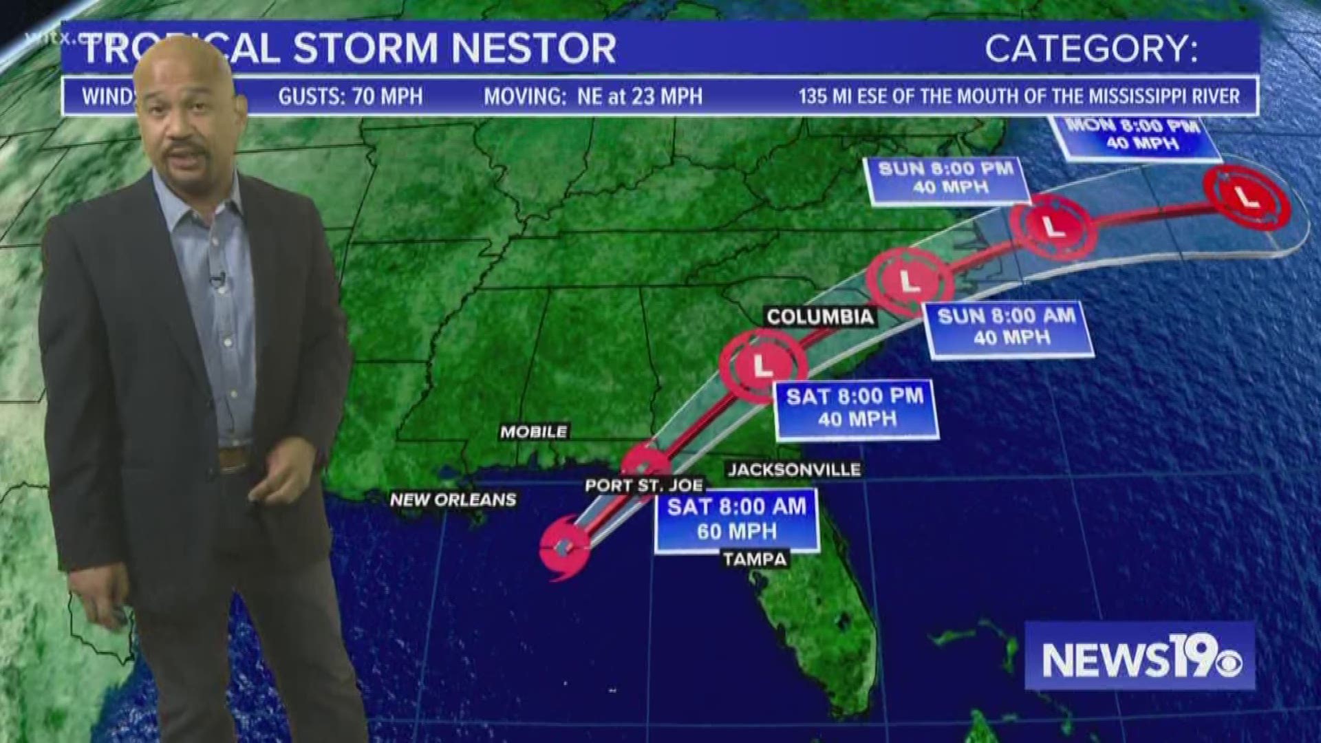 News 19 Chief Meteorologist takes a look at this weekend's weather.