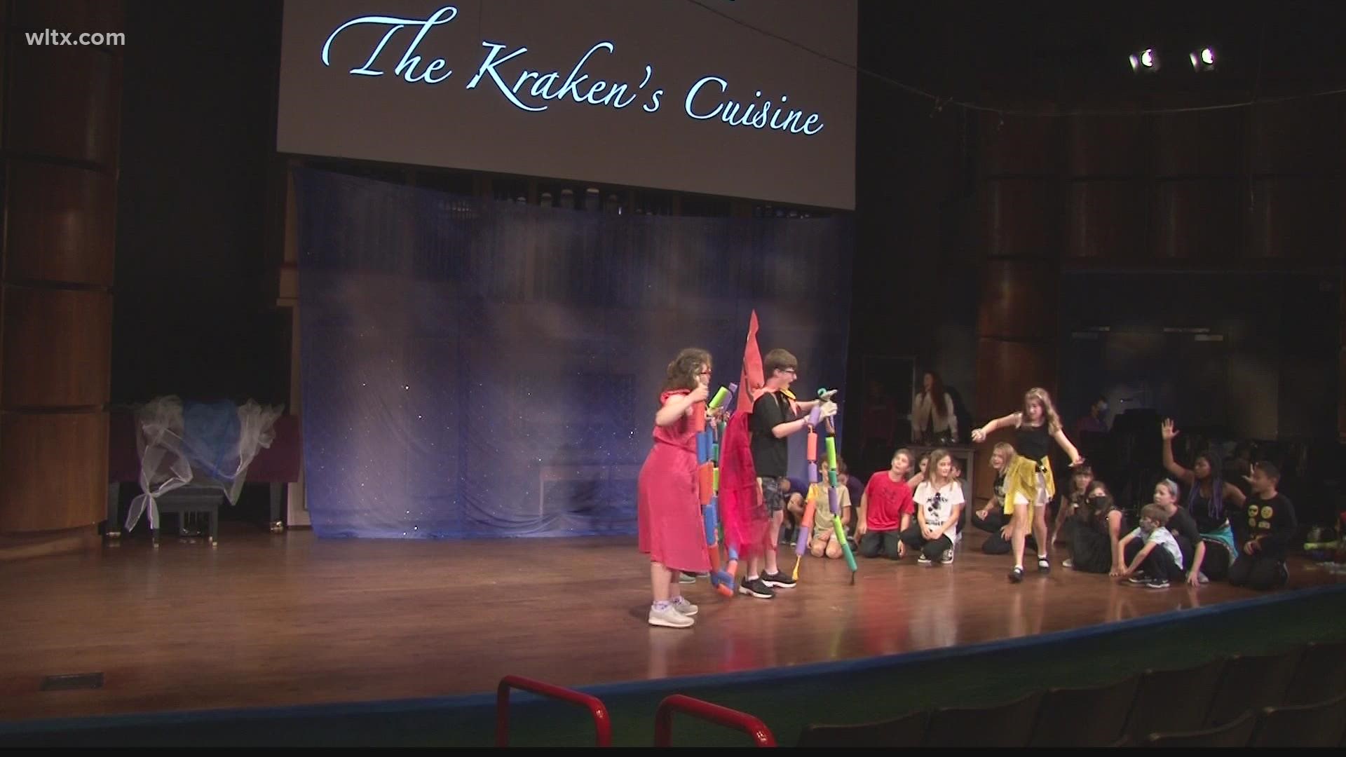 The Univesity of South Carolina's School of Music hosted an opera camp today for kids in fifth grade up to high school.