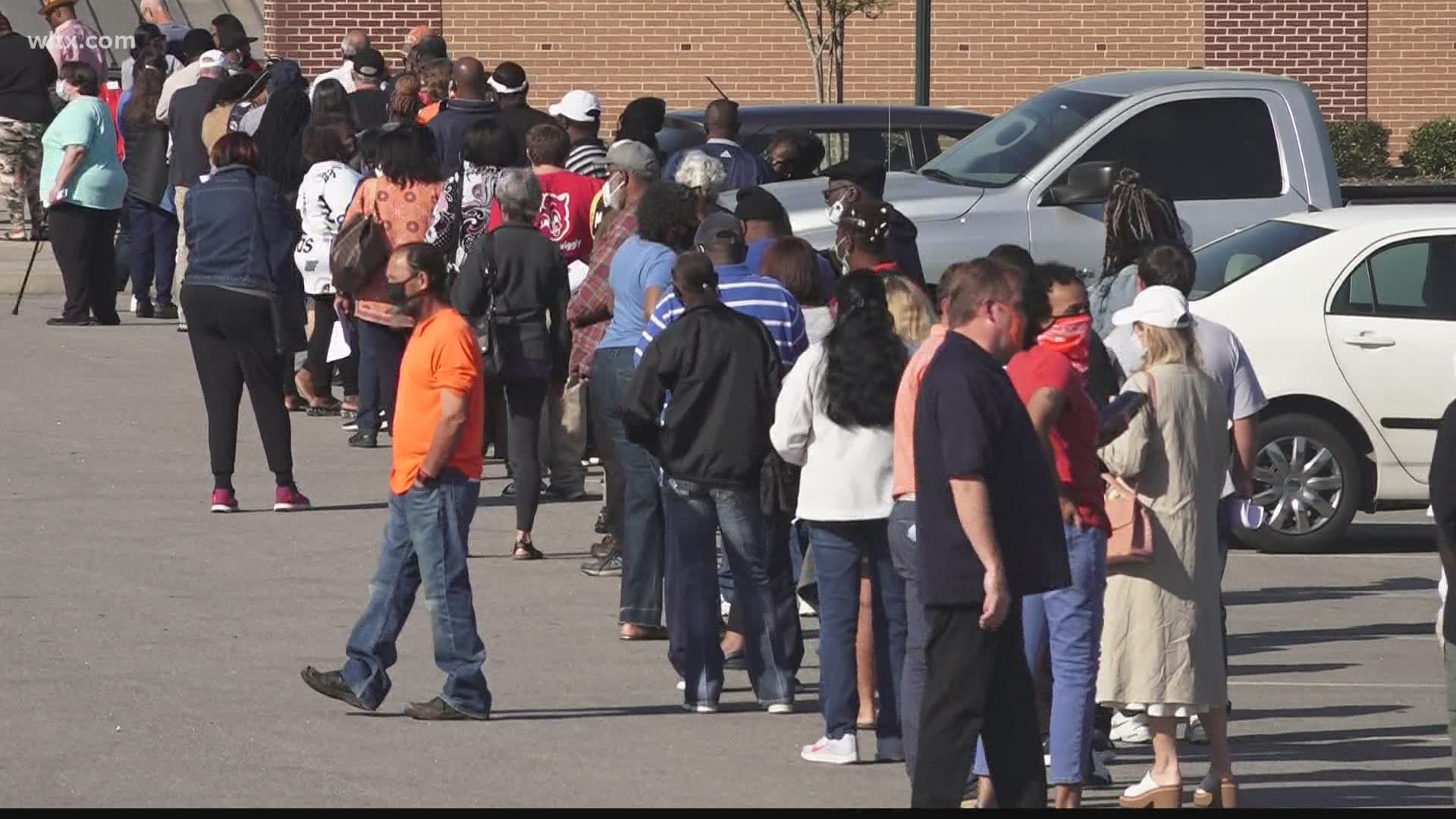 The clinic at the Orangeburg gym was popular with hundreds showing up.