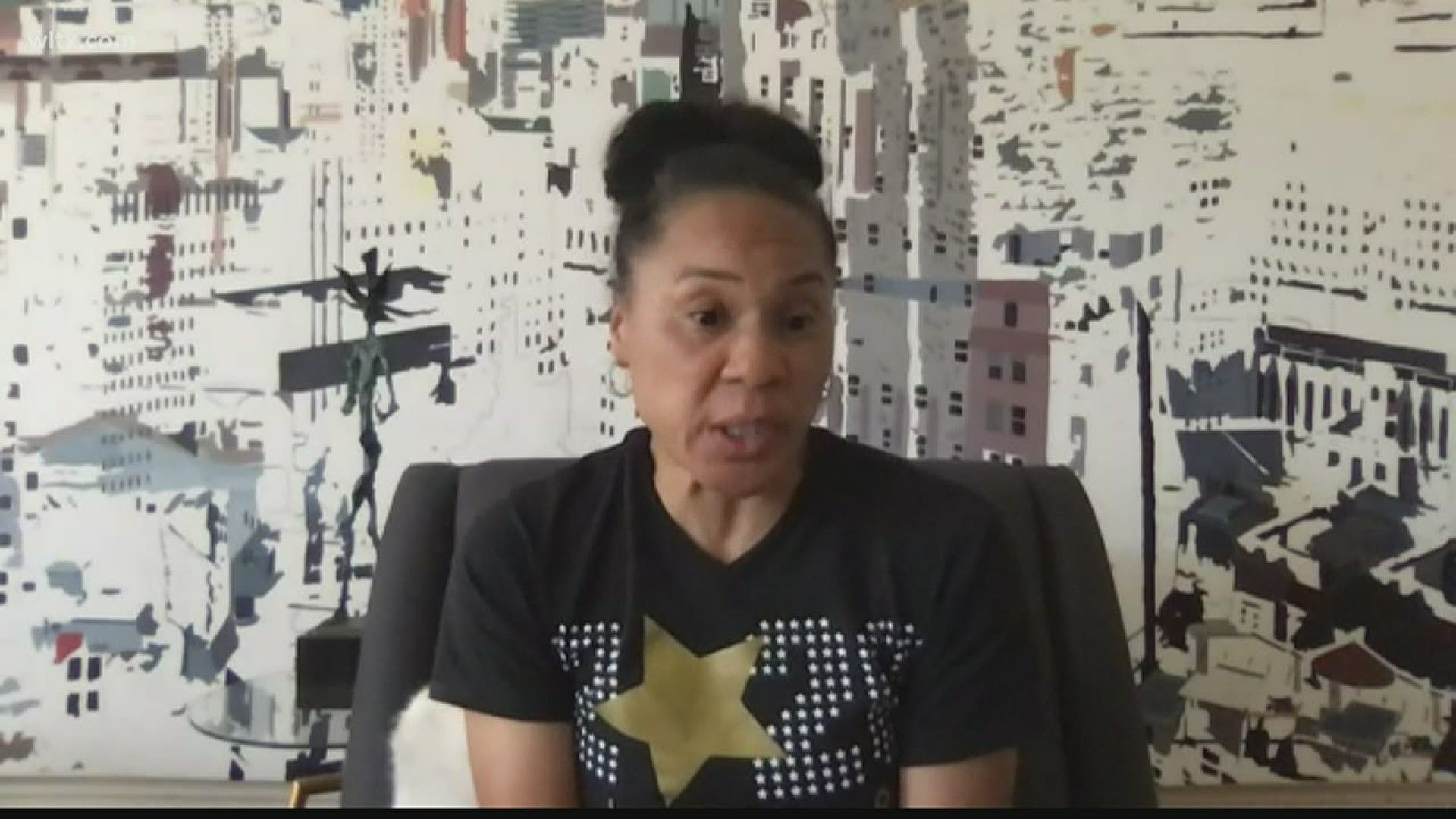USC women's head basketball coach Dawn Staley talks about protests and law enforcement