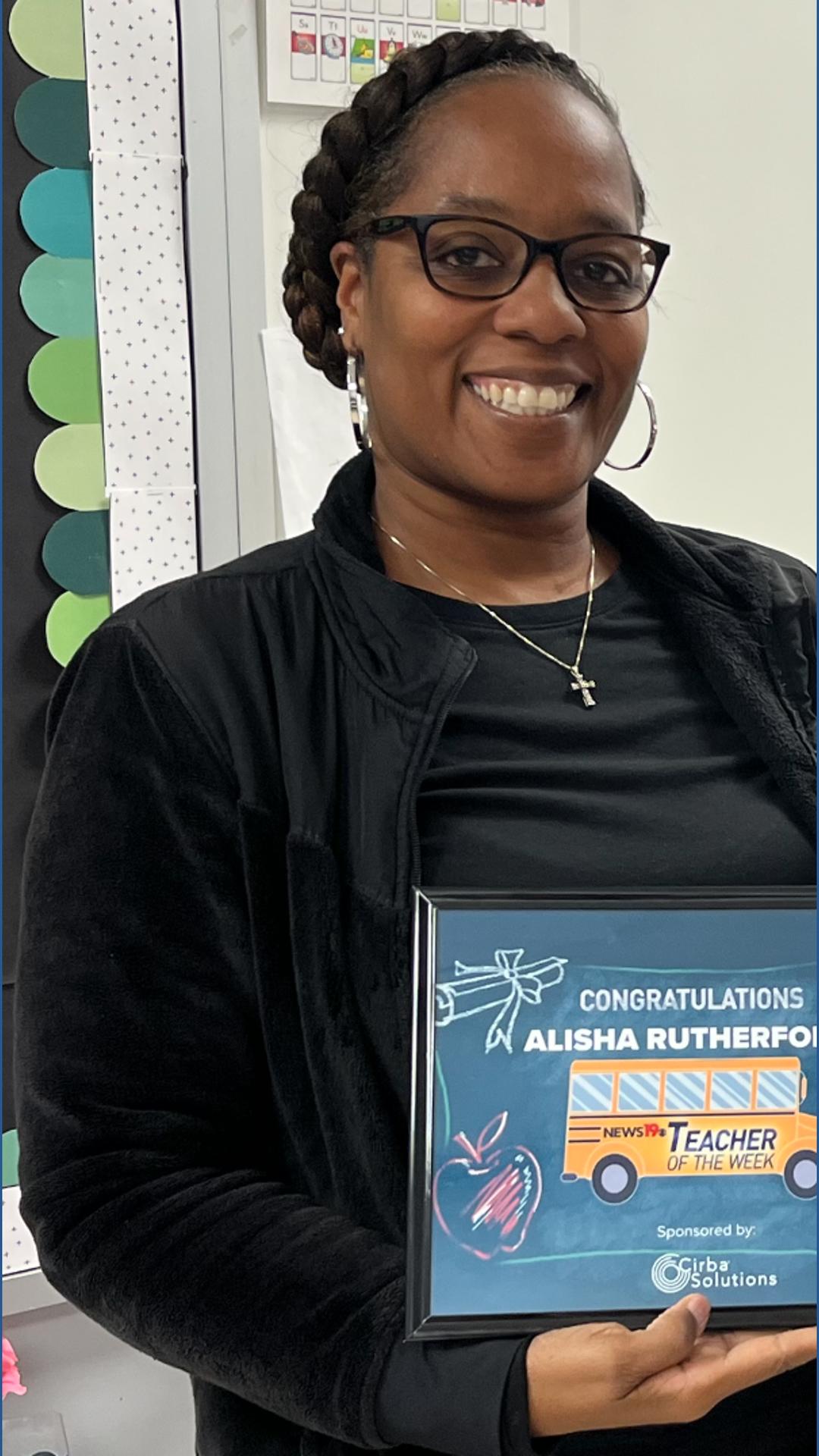 Meet News19 Teacher of the Week Alisha Rutherford | wltx.com