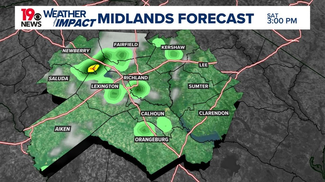South Carolina heat and storms continue through Monday | wltx.com