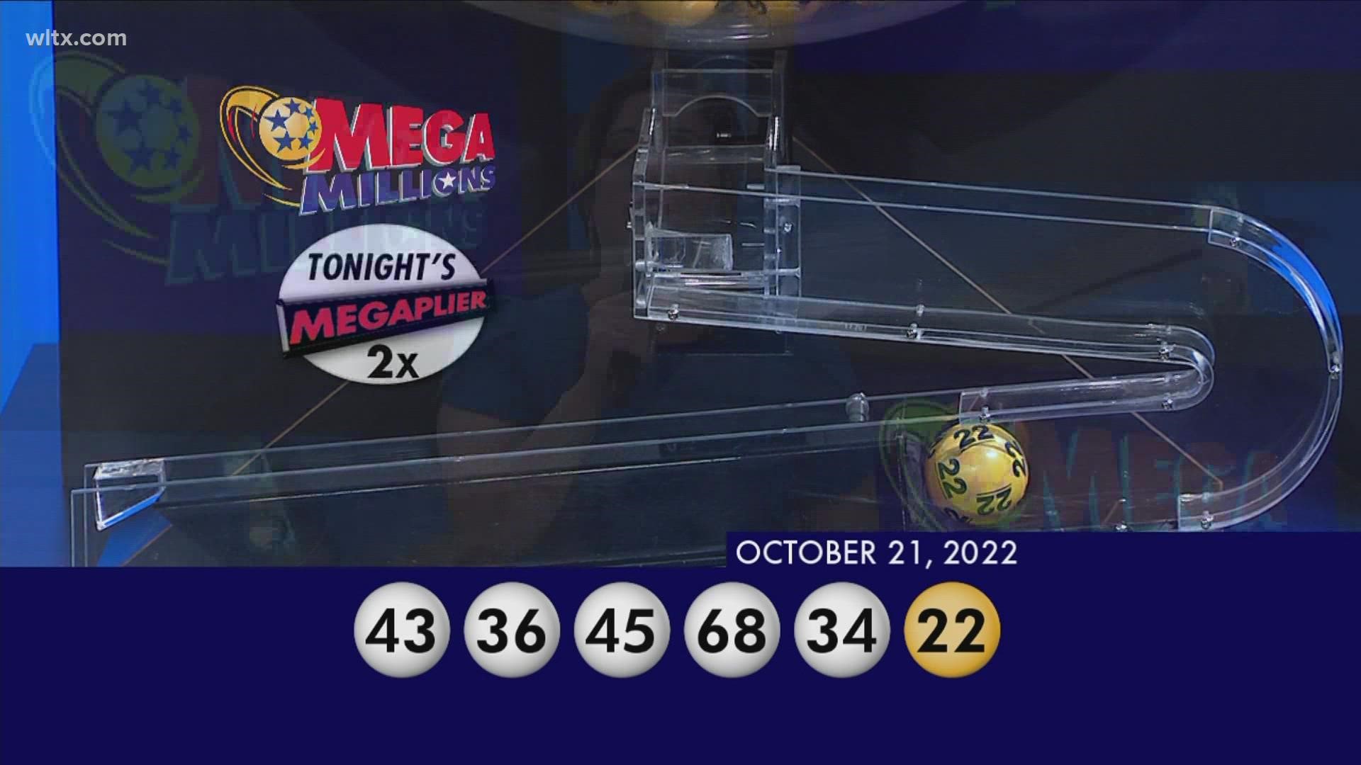 MegaMillions October 21, 2022