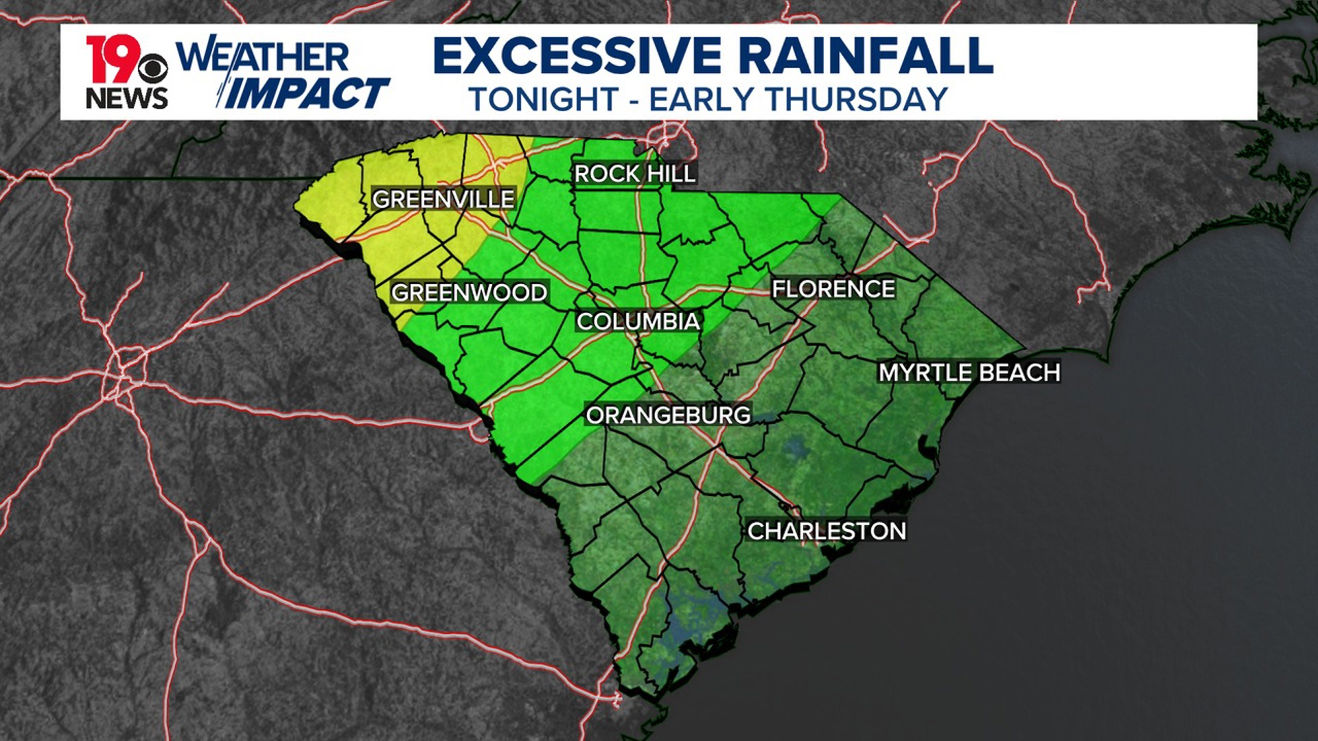 Rainy and cool South Carolina weather today | wltx.com