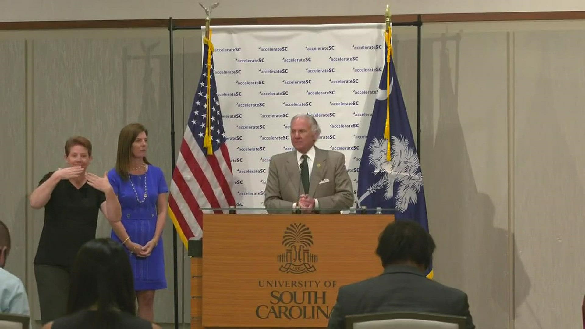 Gov. Henry McMaster took questions about South Carolina's effort to reopen the state quickly and safely.