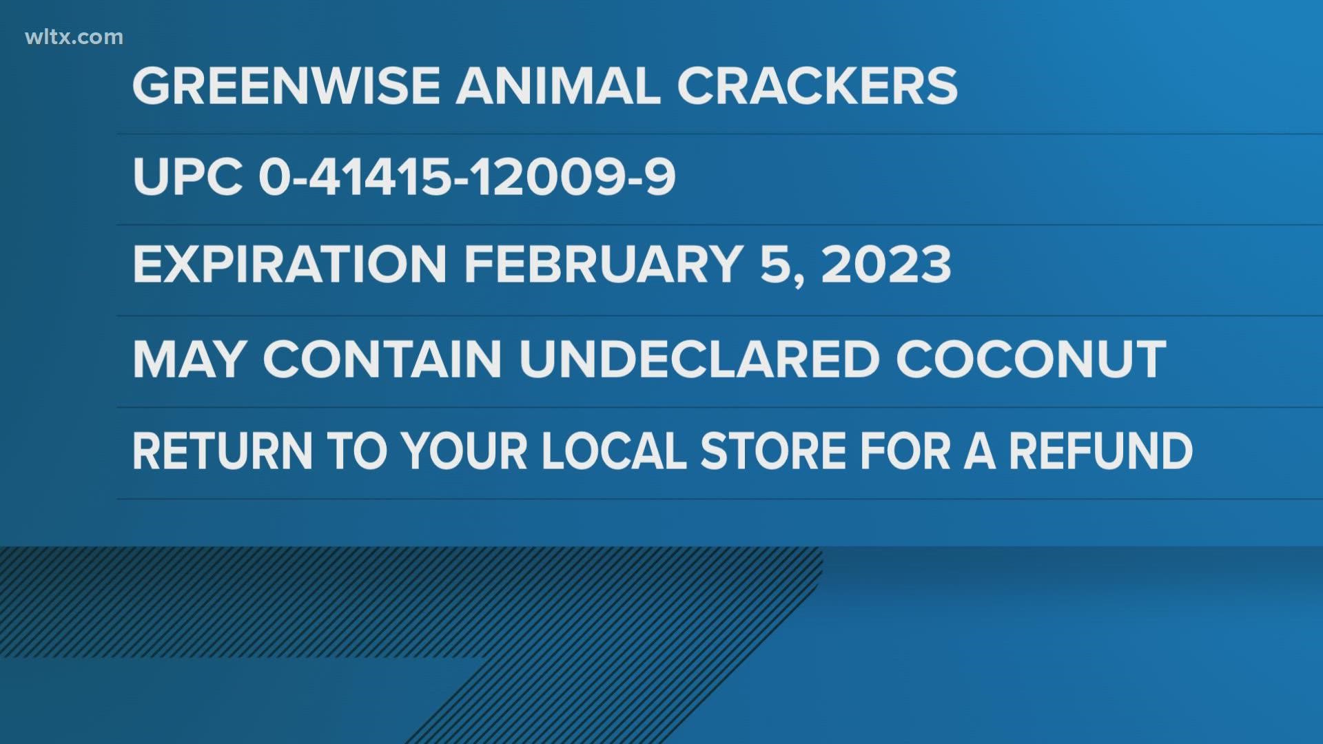 Publix 'animal cracker' recall 