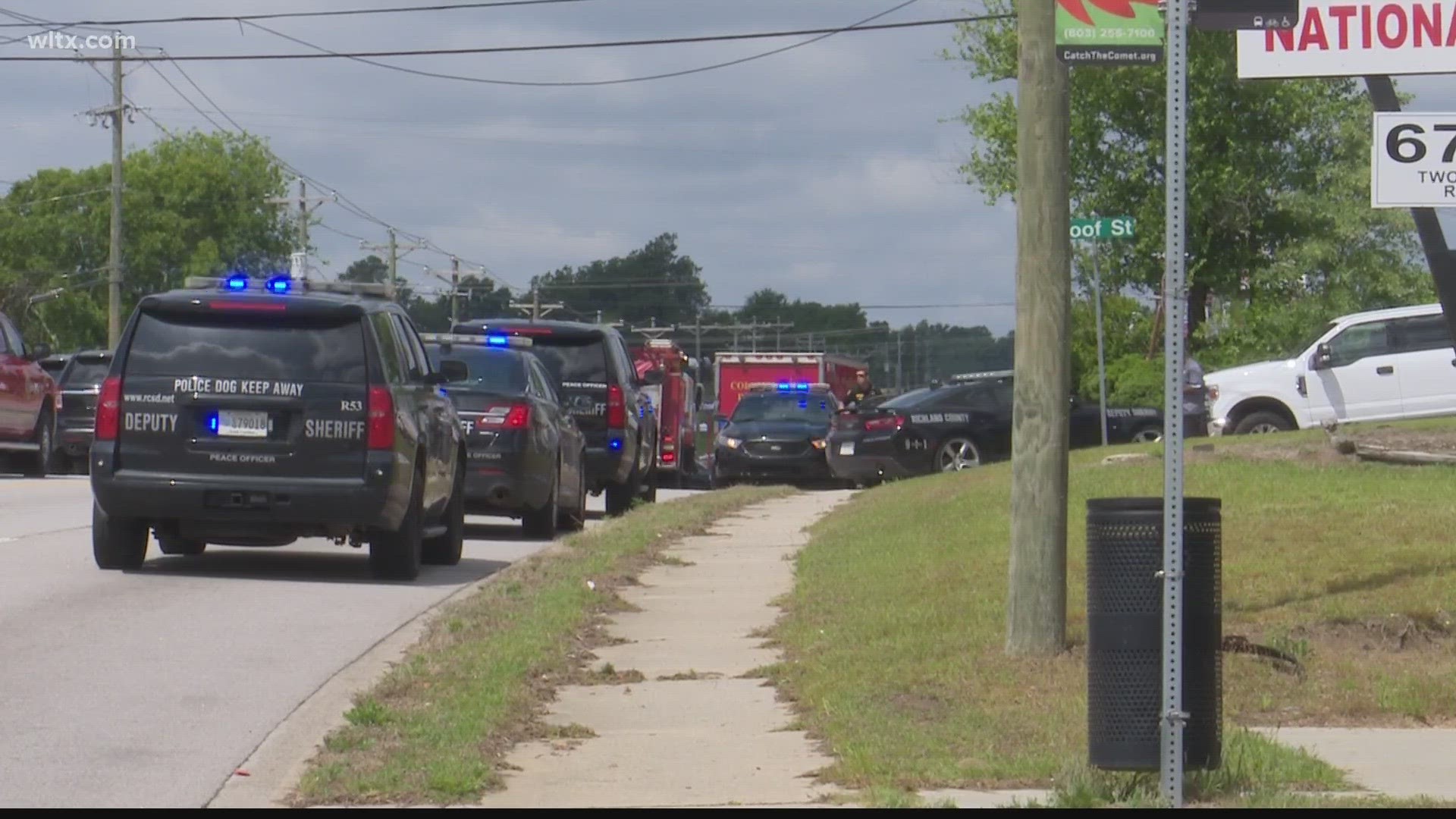 The standoff on Two Notch road ended with the suspect dead.