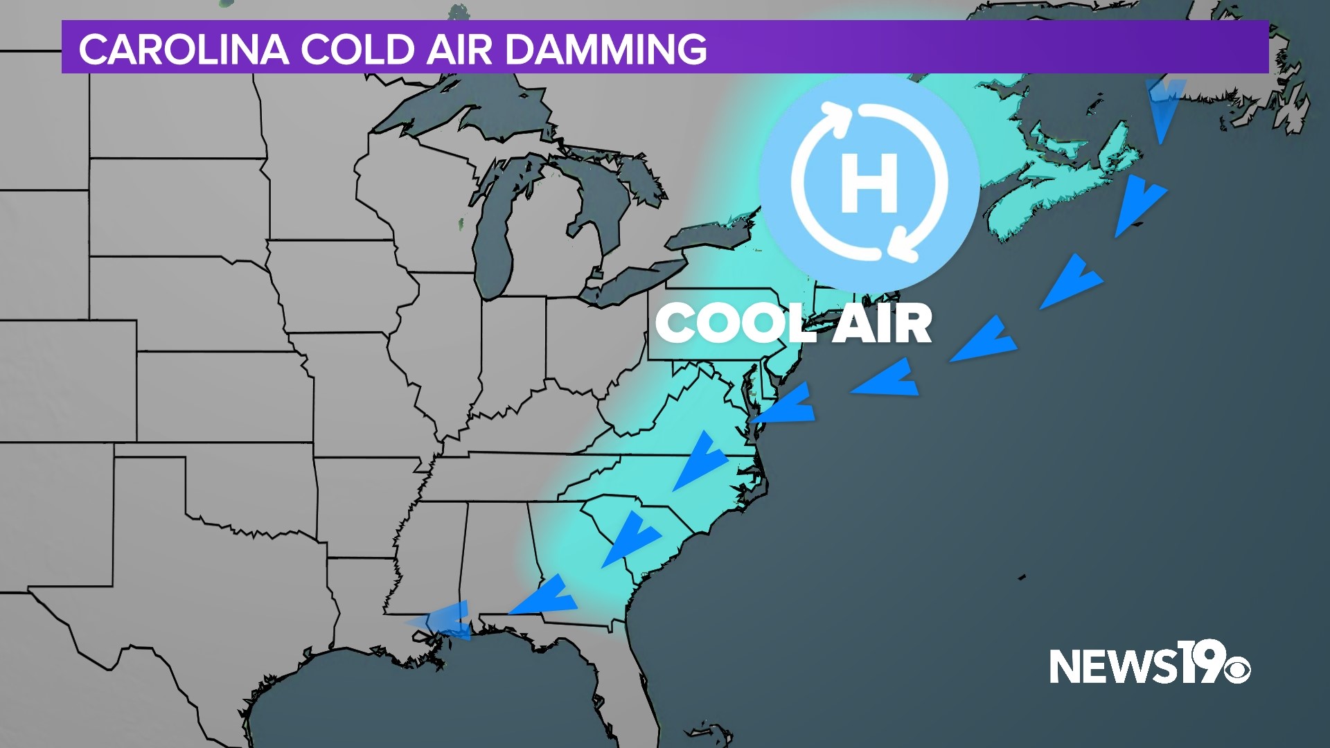 Why Cold Air Damming is so unique to the Carolinas