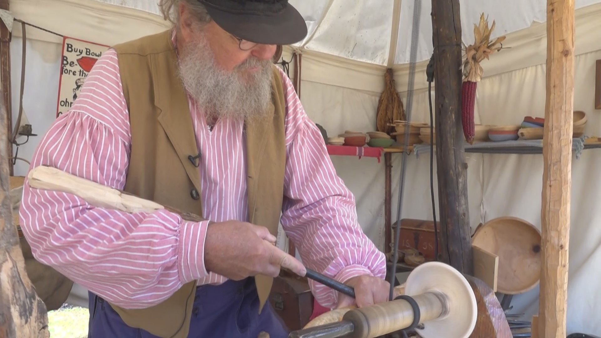 In addition to amusement rides and fair food, people can learn from skilled craftsmen like blacksmiths and woodworkers.