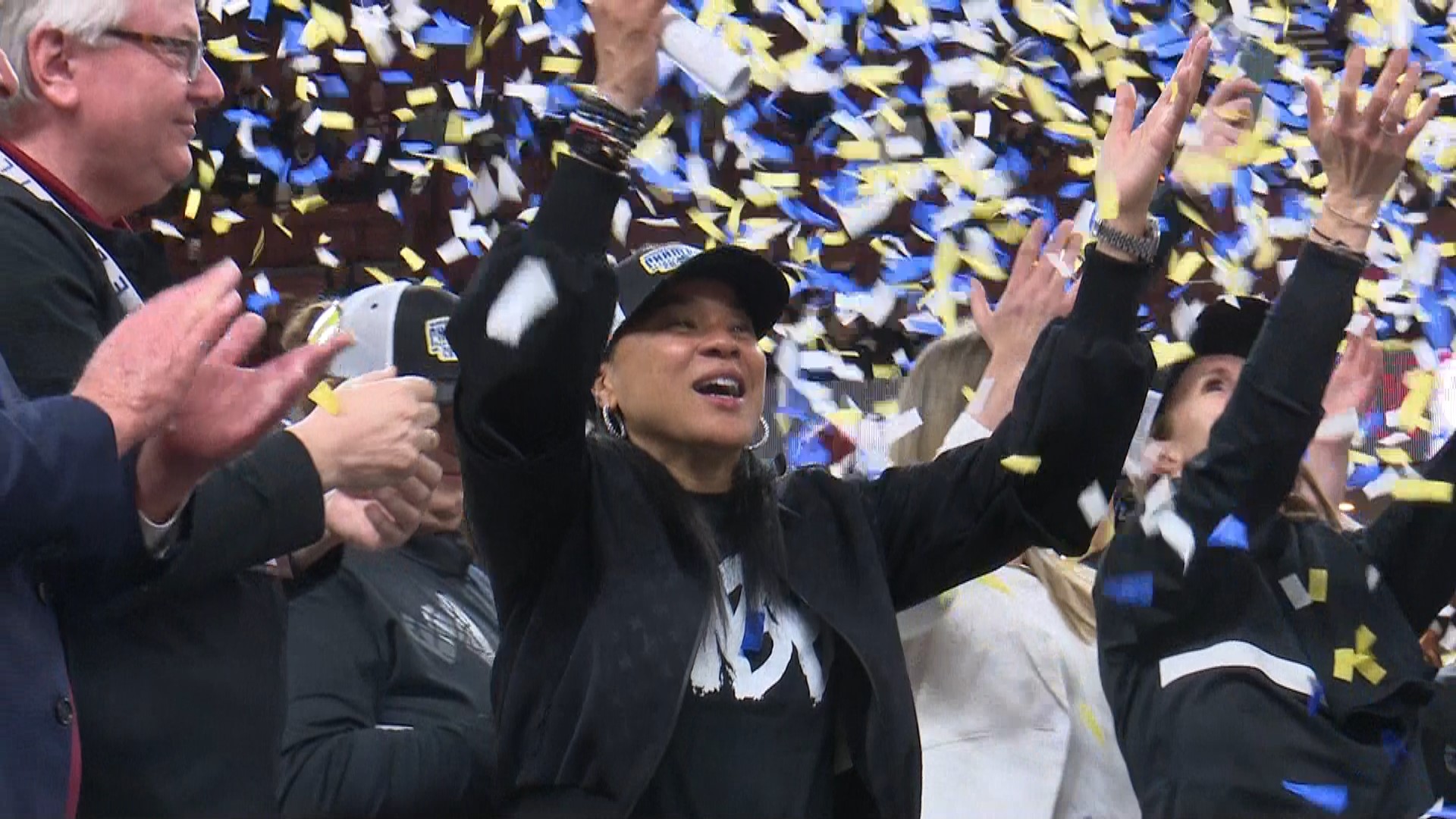 News19 Sports Anchor Chandler Mack goes 1-on-1 with Gamecock Head Coach Dawn Staley following Carolina's win in the SEC Tournament Championship.