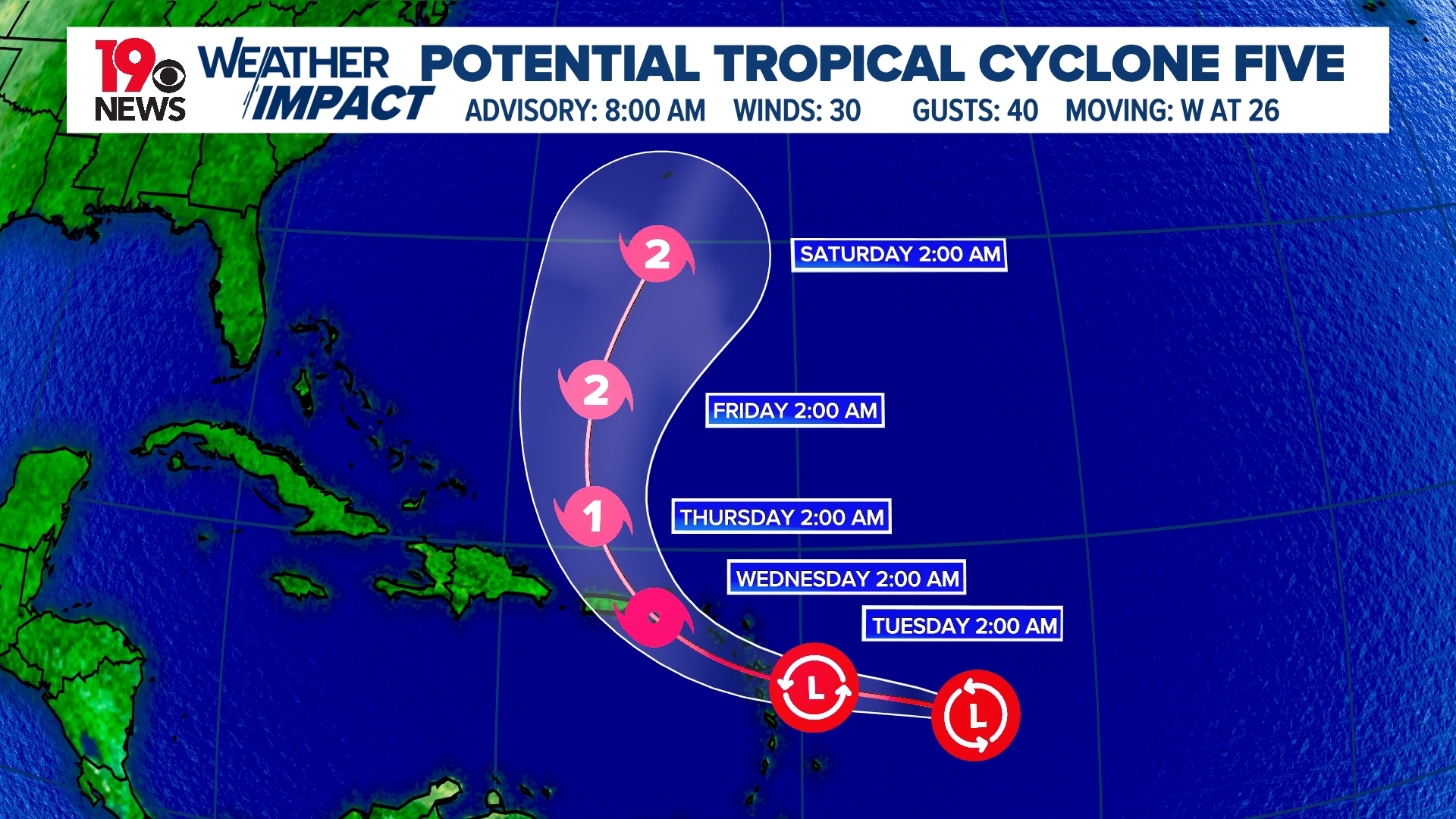 Potential Tropical Cyclone Five forecast to become Ernesto | wltx.com