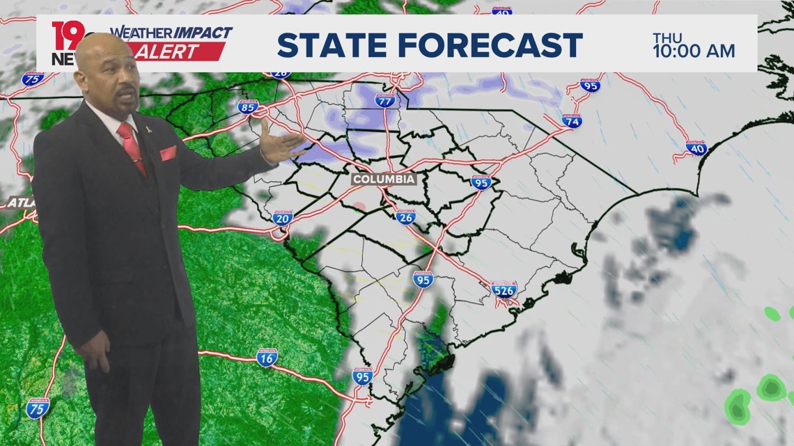 Snow flurries possible in South Carolina Thursday morning | wltx.com